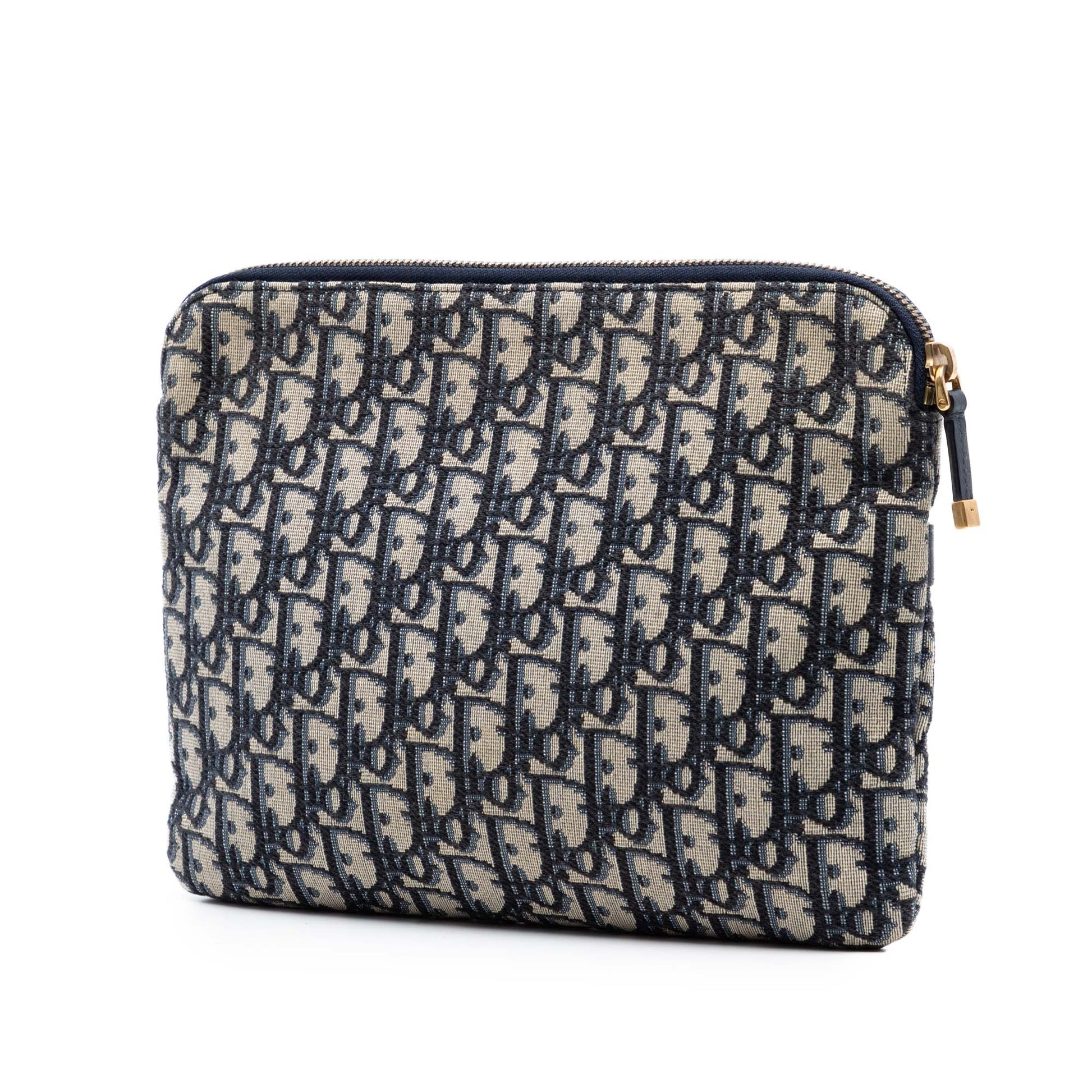 Oblique Canvas Clutch