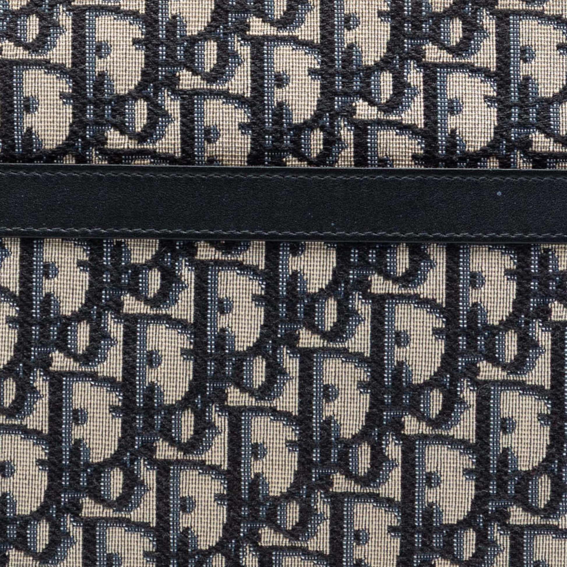 Oblique Canvas Clutch