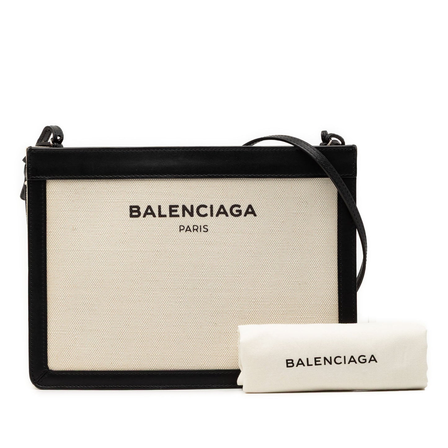 Balenciaga Canvas Navy Pochette Crossbody