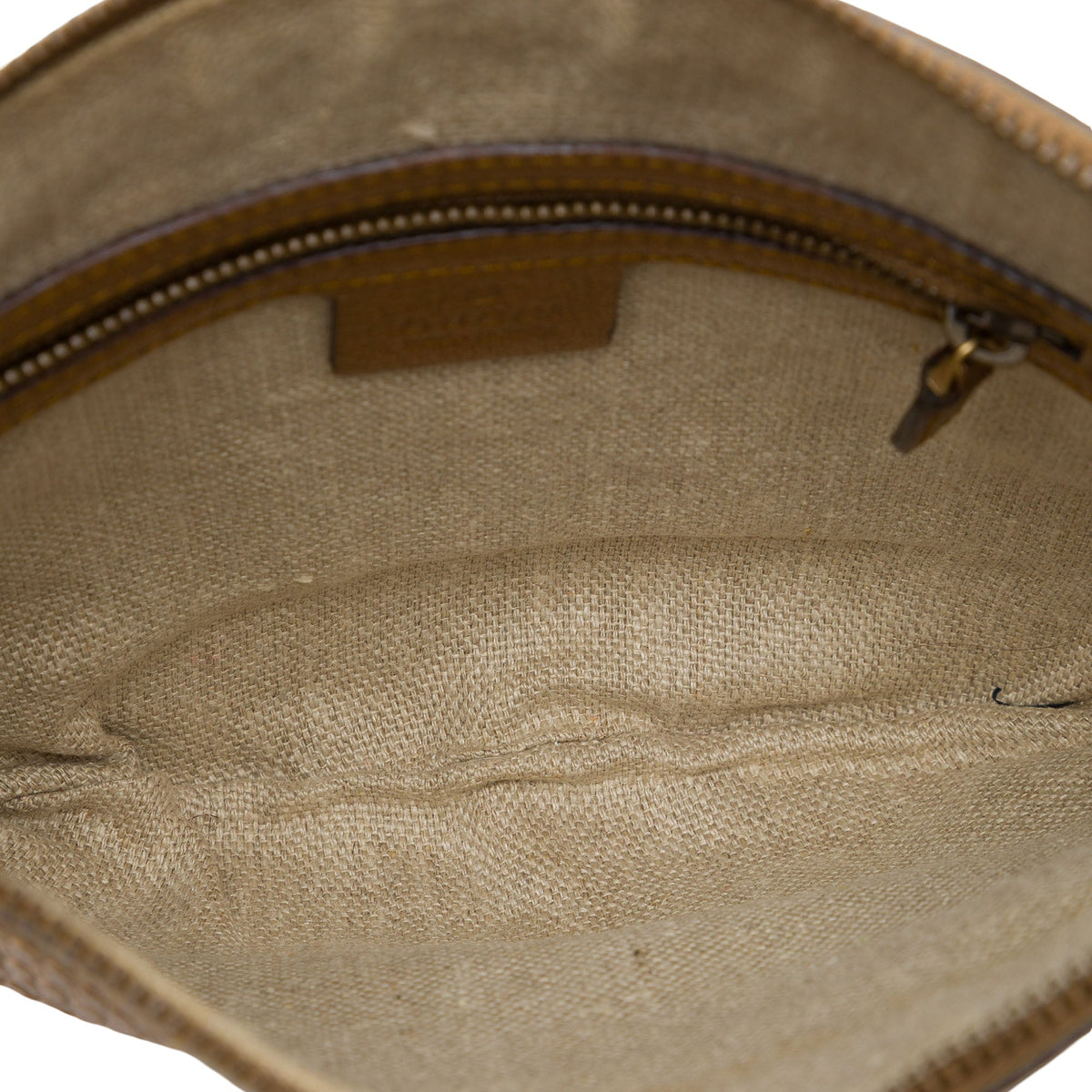 Gucci Metallic Embossed Calfskin Pelham Studded Hobo — Gold