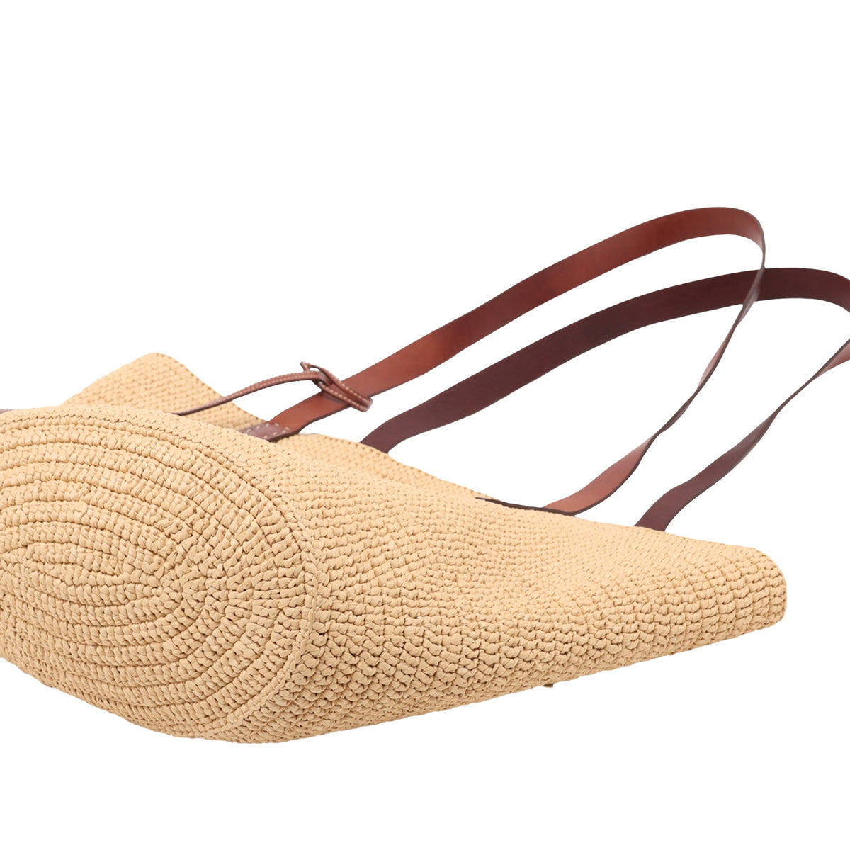 Prada Raffia Tote — Beige