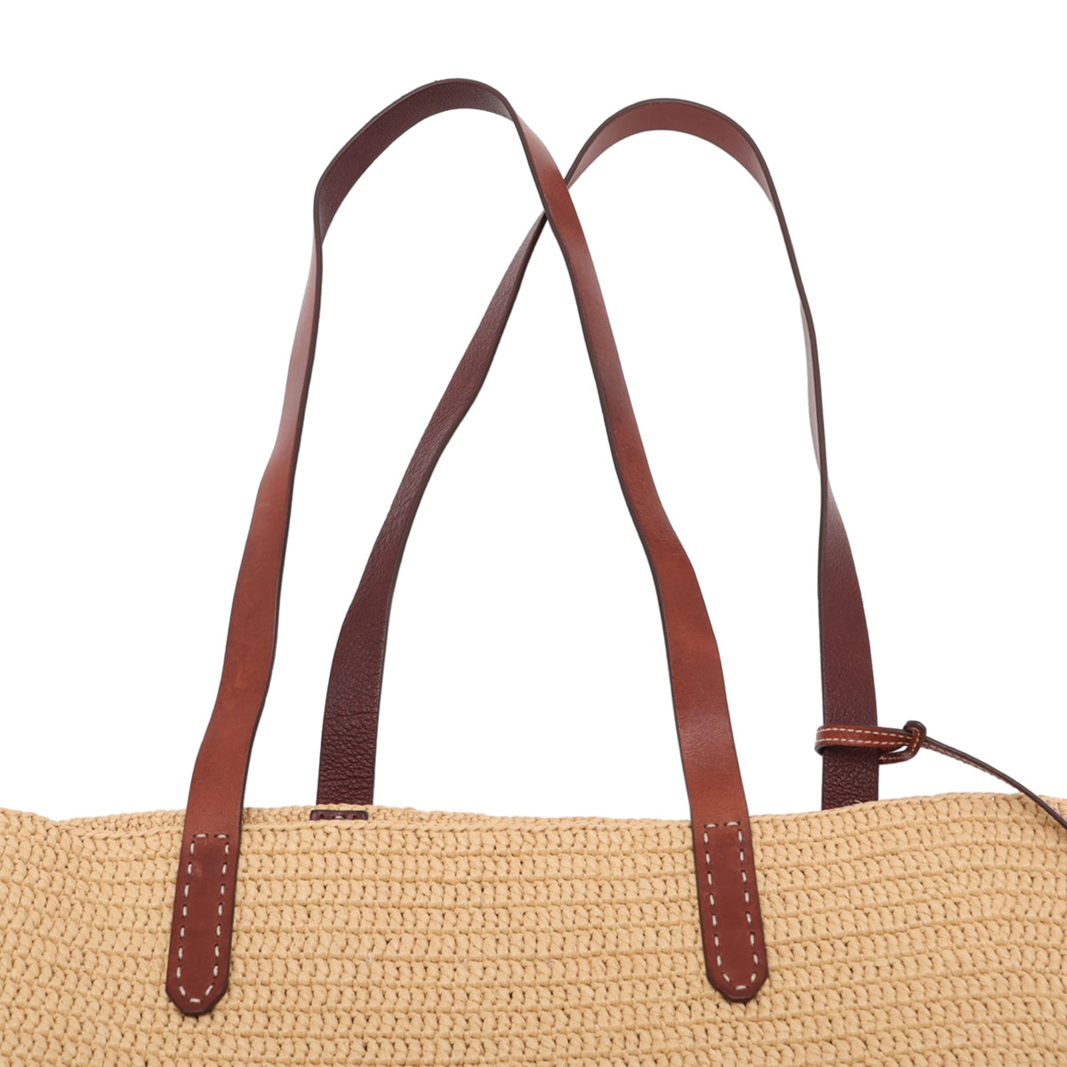 Prada Raffia Tote — Beige