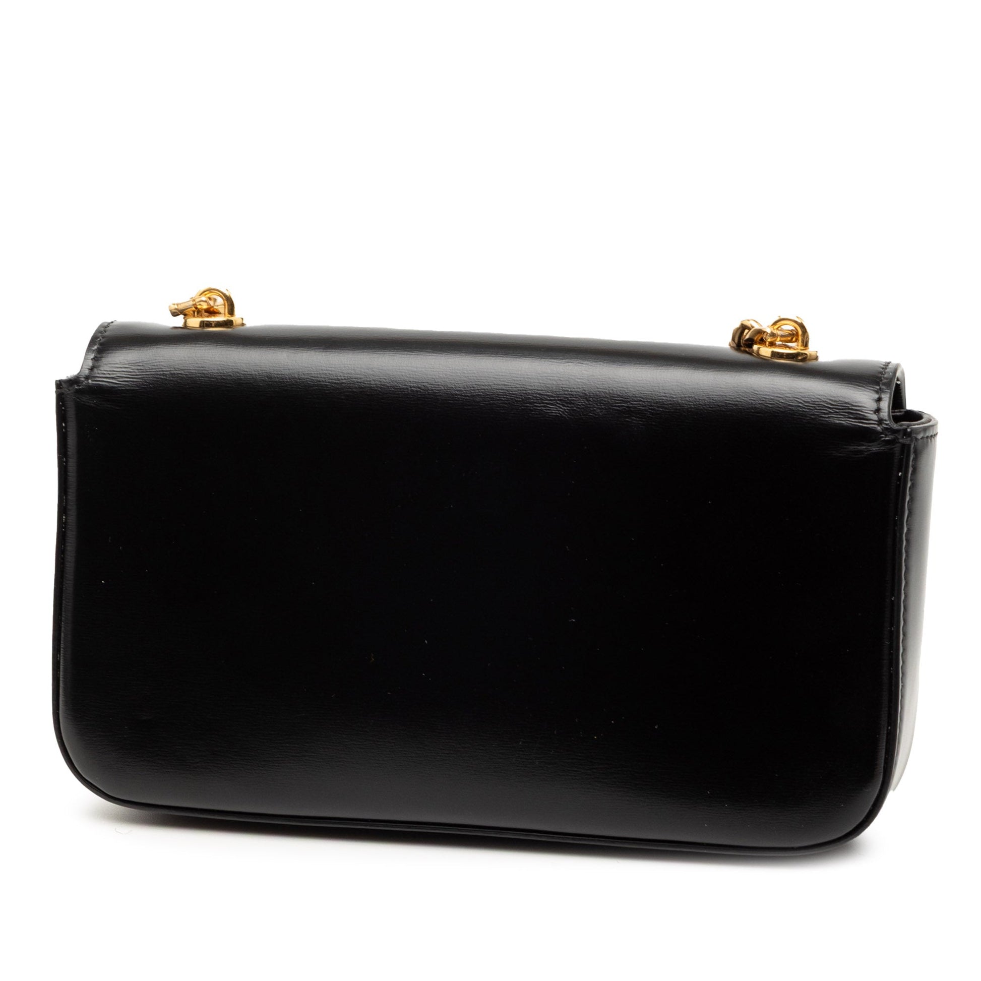 Celine Shiny Calfskin Claude Chain Shoulder Bag