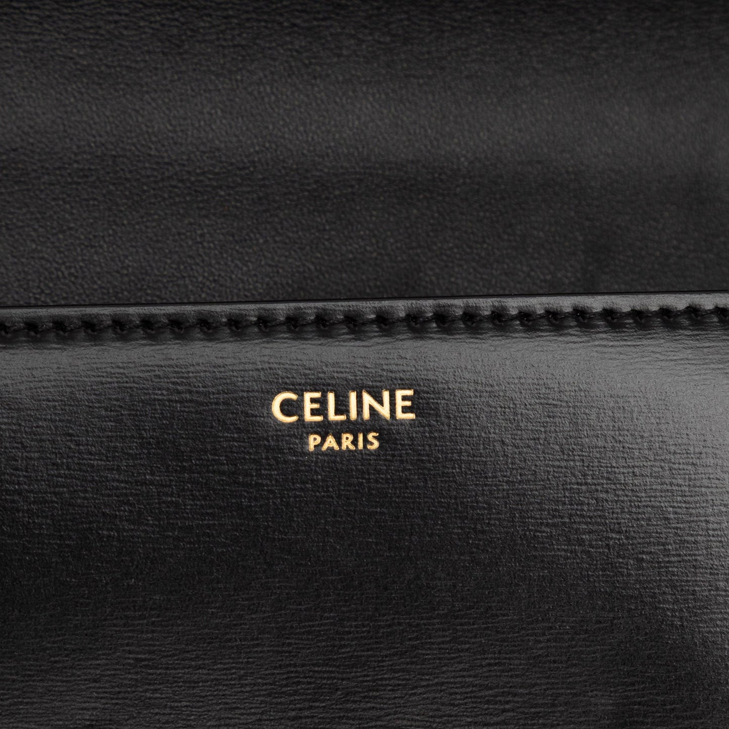 Celine Shiny Calfskin Claude Chain Shoulder Bag