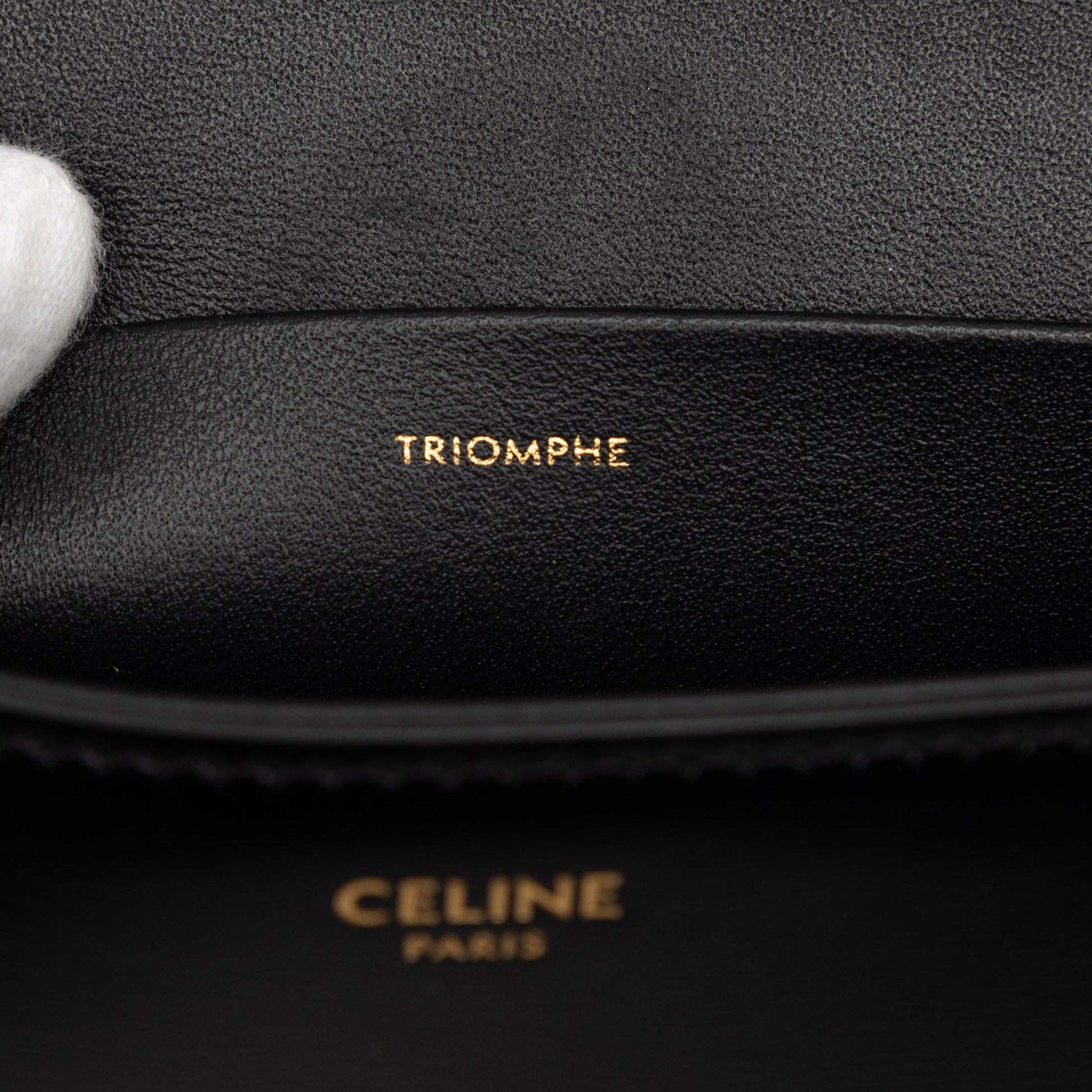 Celine Shiny Calfskin Claude Chain Shoulder Bag