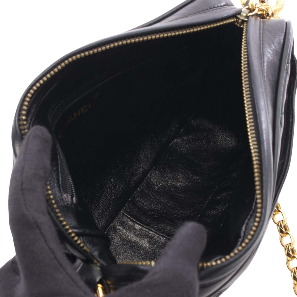 Chanel Medium CC Quilted Lambskin Tassel Camera Bag