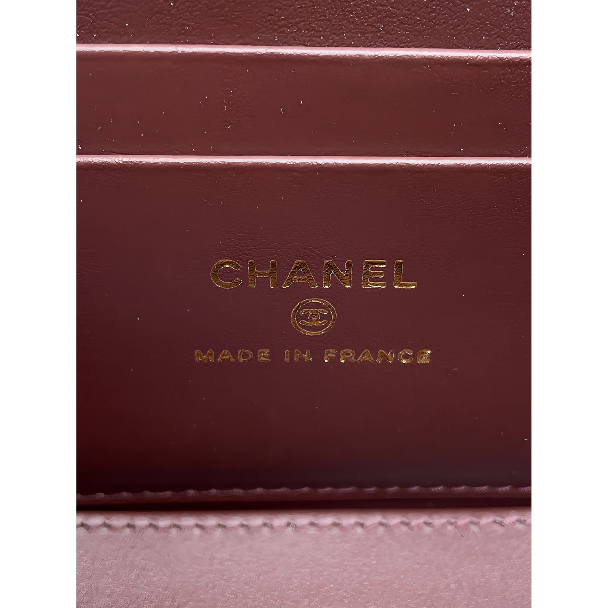 Chanel Small Quilted Caviar Vanity Case With Chain — Black