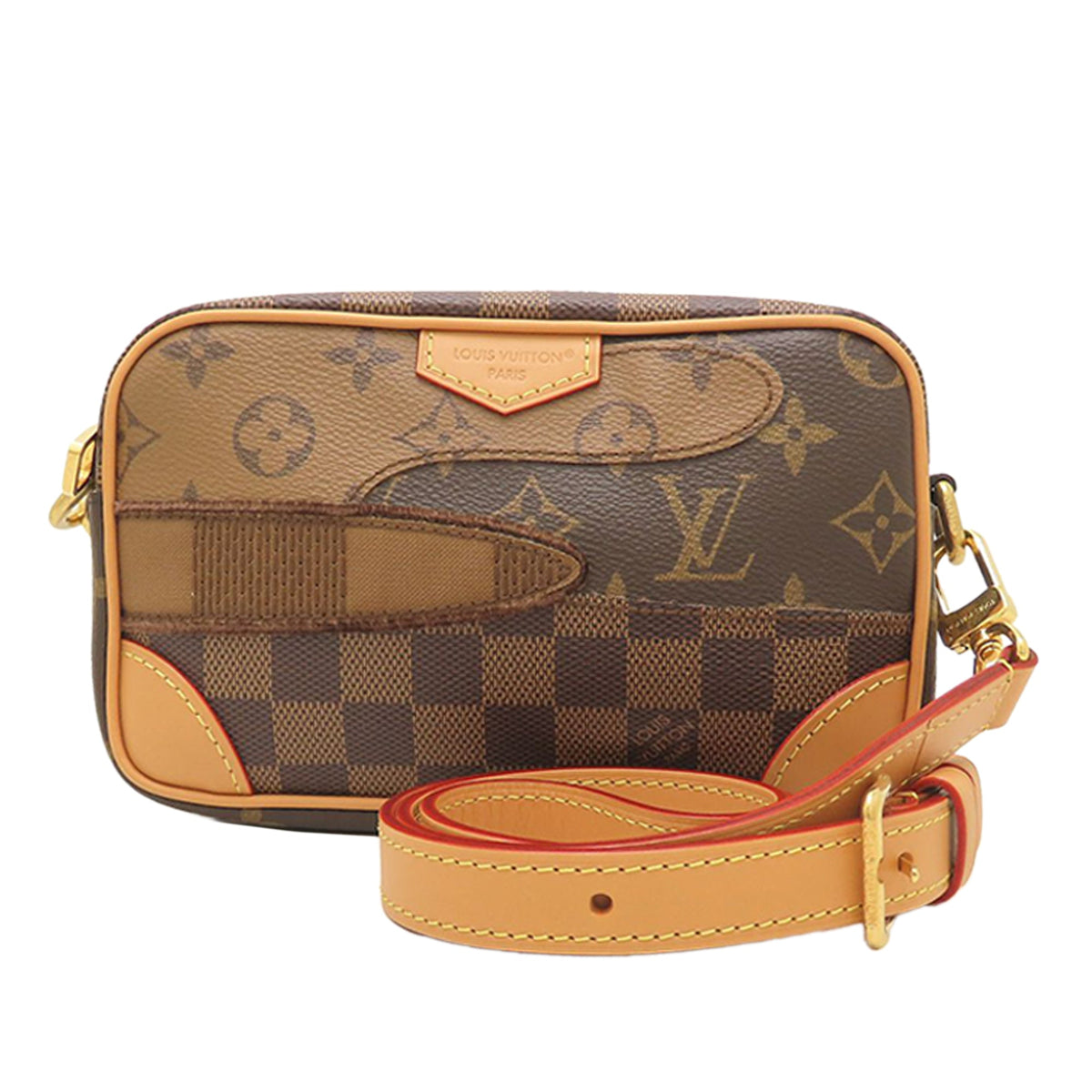 Louis Vuitton Nigo Monogram Landscape Trocadero Wearable Wallet — Brown