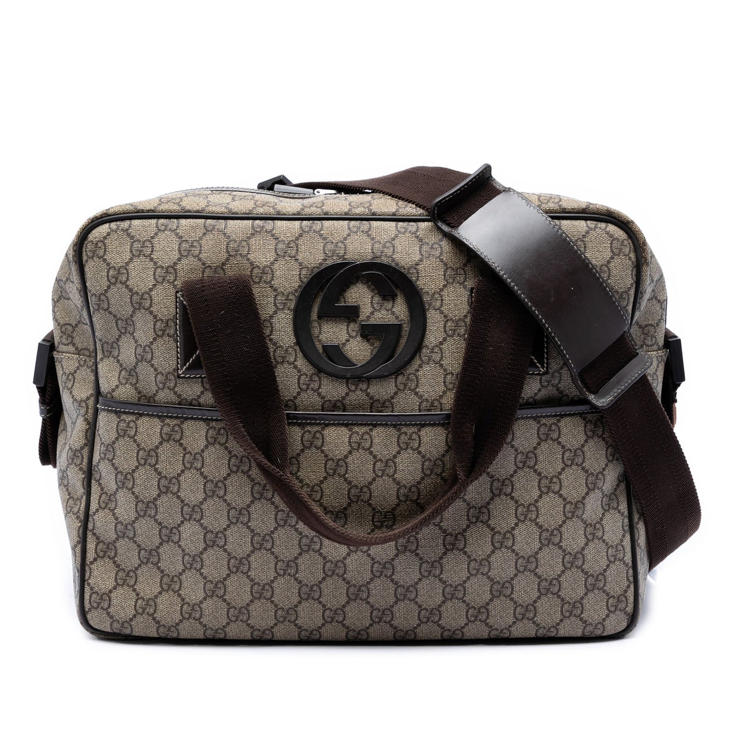 Gucci GG Supreme Interlocking G Briefcase