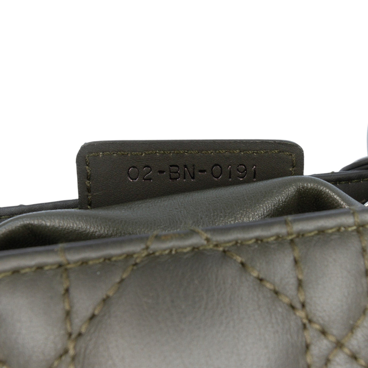 Dior Medium Lambskin Cannage Lady Dior — Brown
