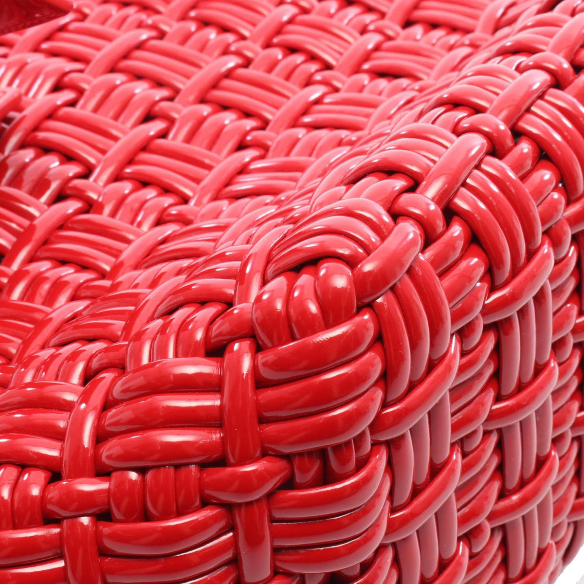 Balenciaga Faux Leather Bistro Panier XS — Red