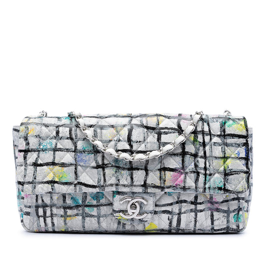 Chanel Medium Calfskin Hand Painted Graffiti Flap