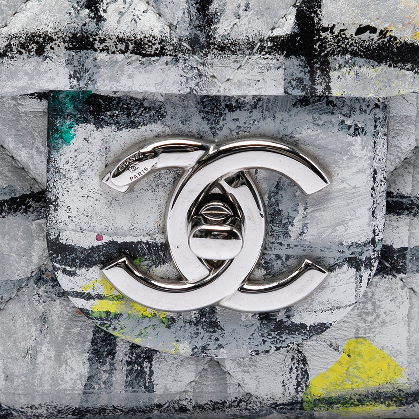 Chanel Medium Calfskin Hand Painted Graffiti Flap