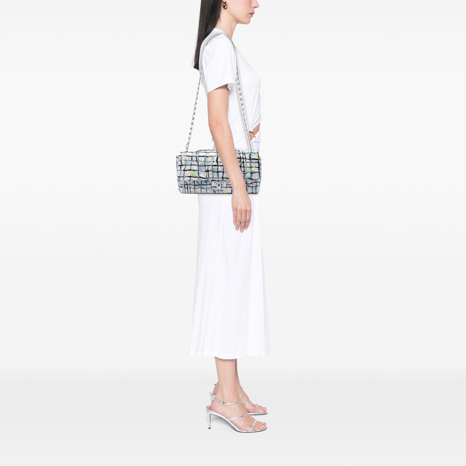 Chanel Medium Calfskin Hand Painted Graffiti Flap