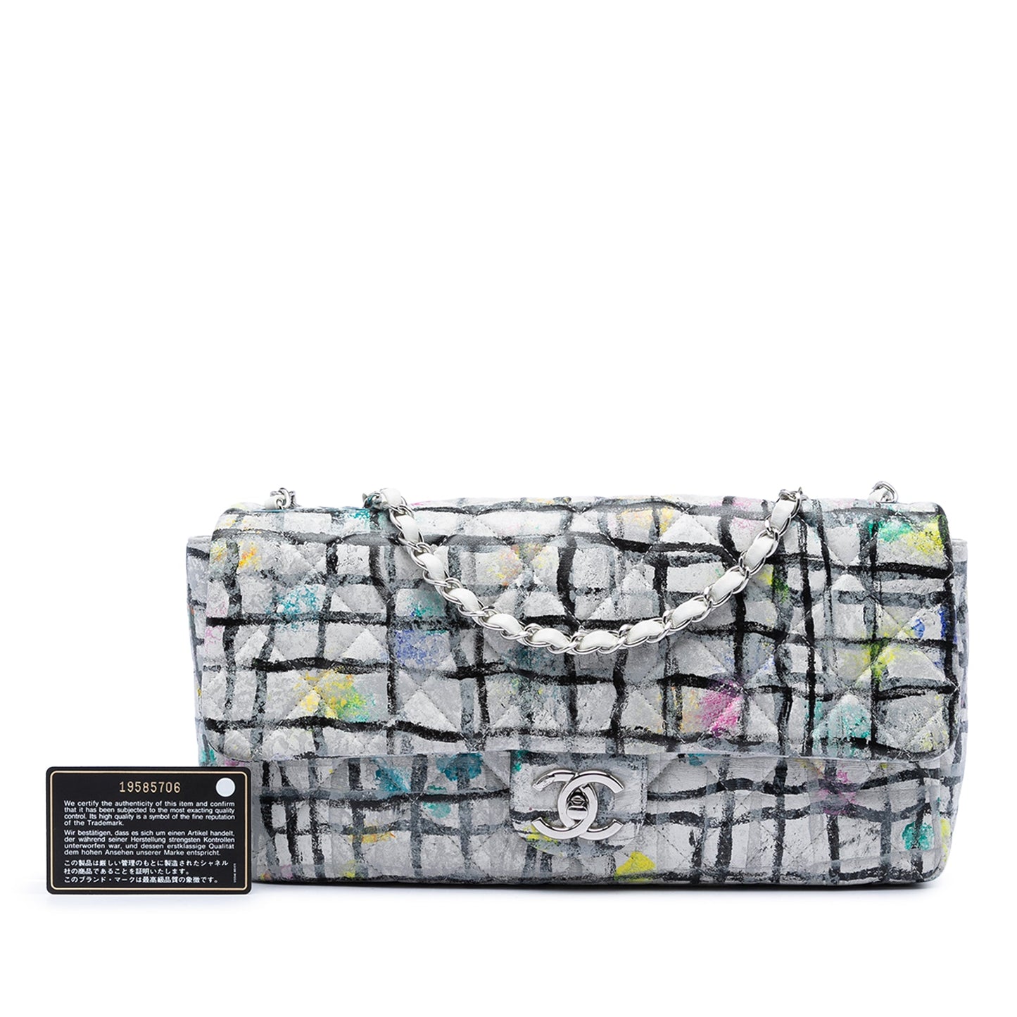 Chanel Medium Calfskin Hand Painted Graffiti Flap