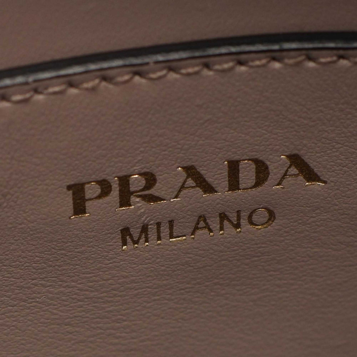Prada Small City Calf Trimmed Saffiano Top Handle Bag