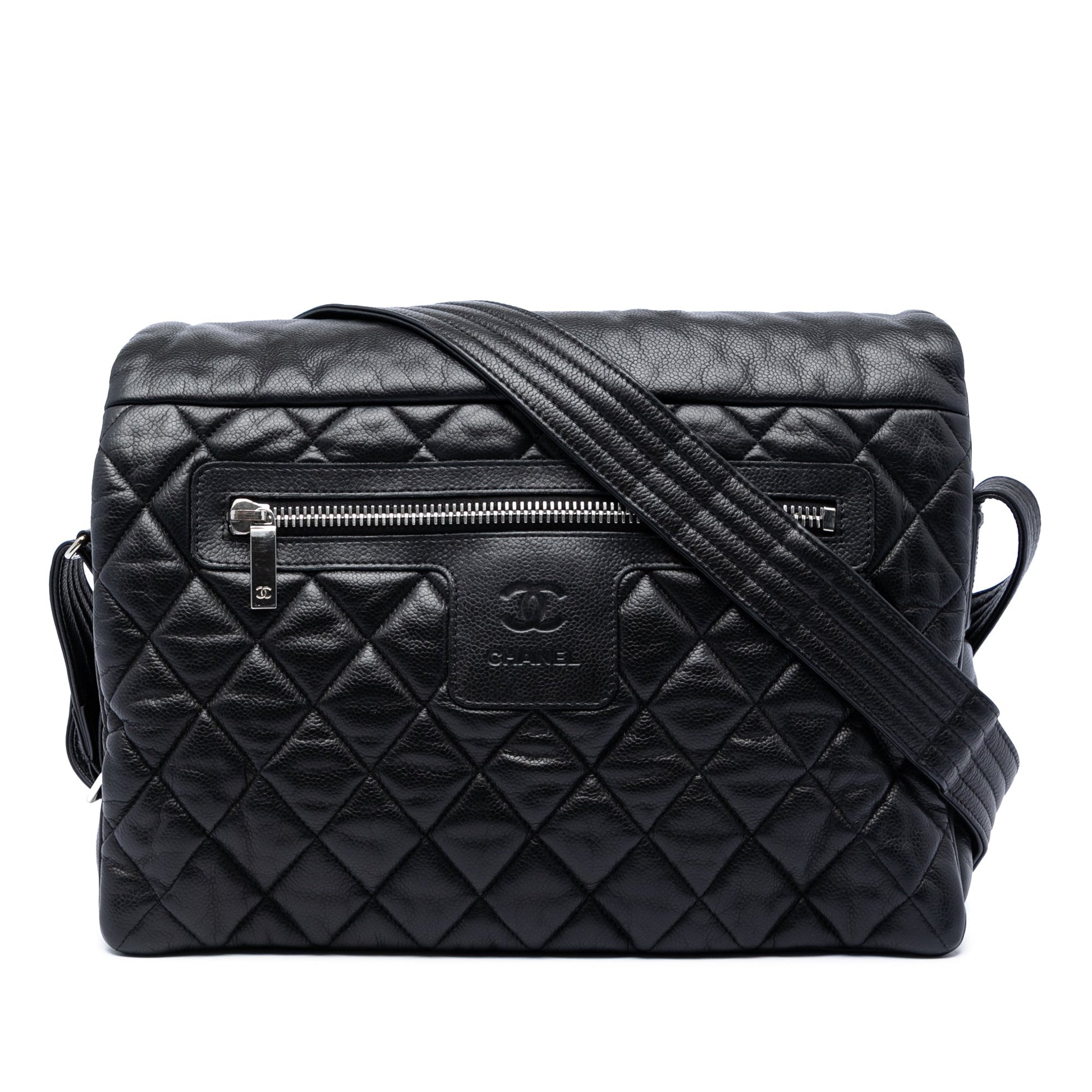 Chanel Large Quilted Caviar Coco Cocoon Messenger Bag