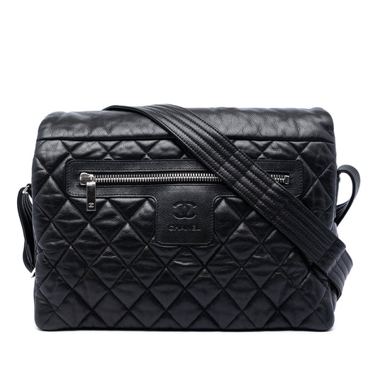 Chanel Large Quilted Caviar Coco Cocoon Messenger Bag
