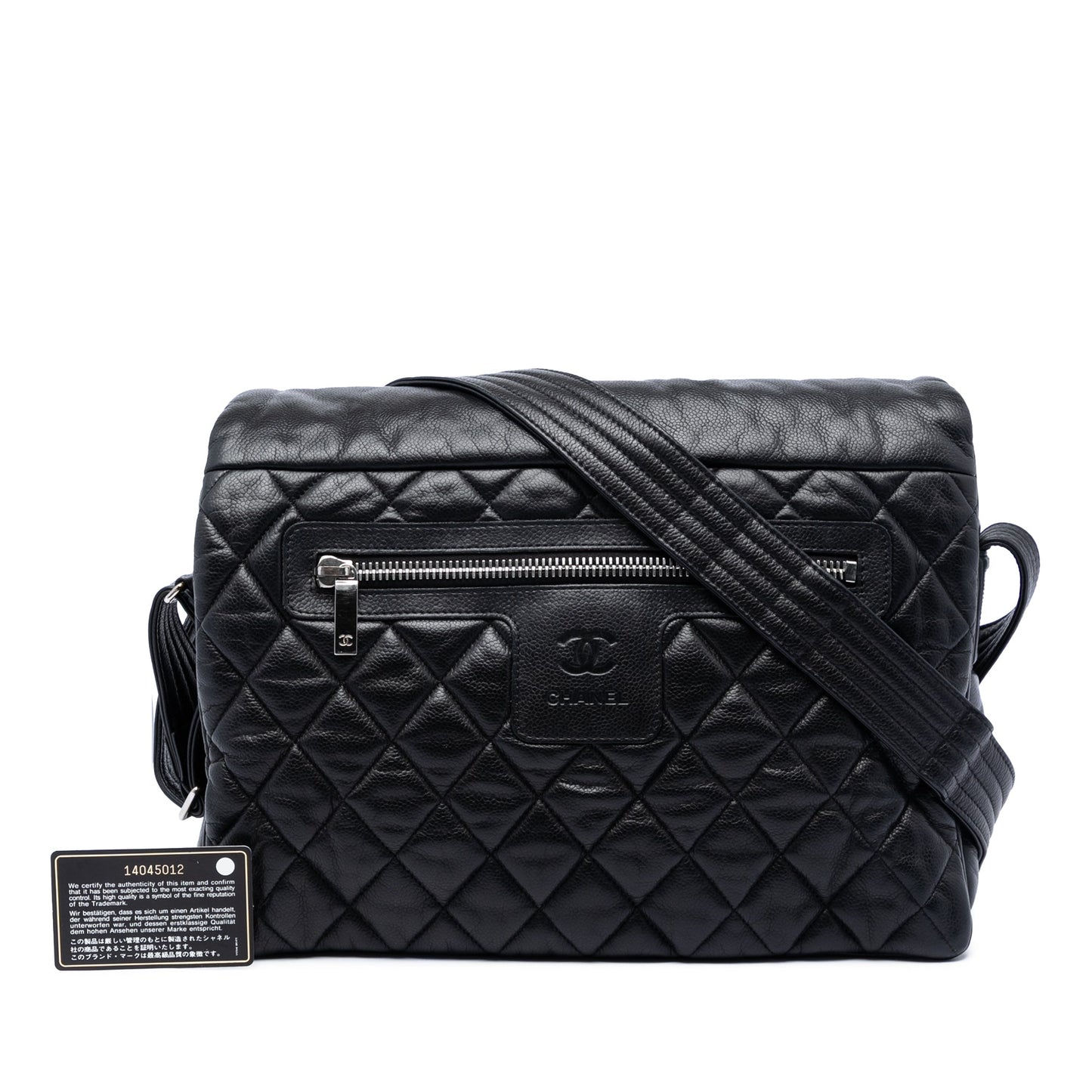 Chanel Large Quilted Caviar Coco Cocoon Messenger Bag