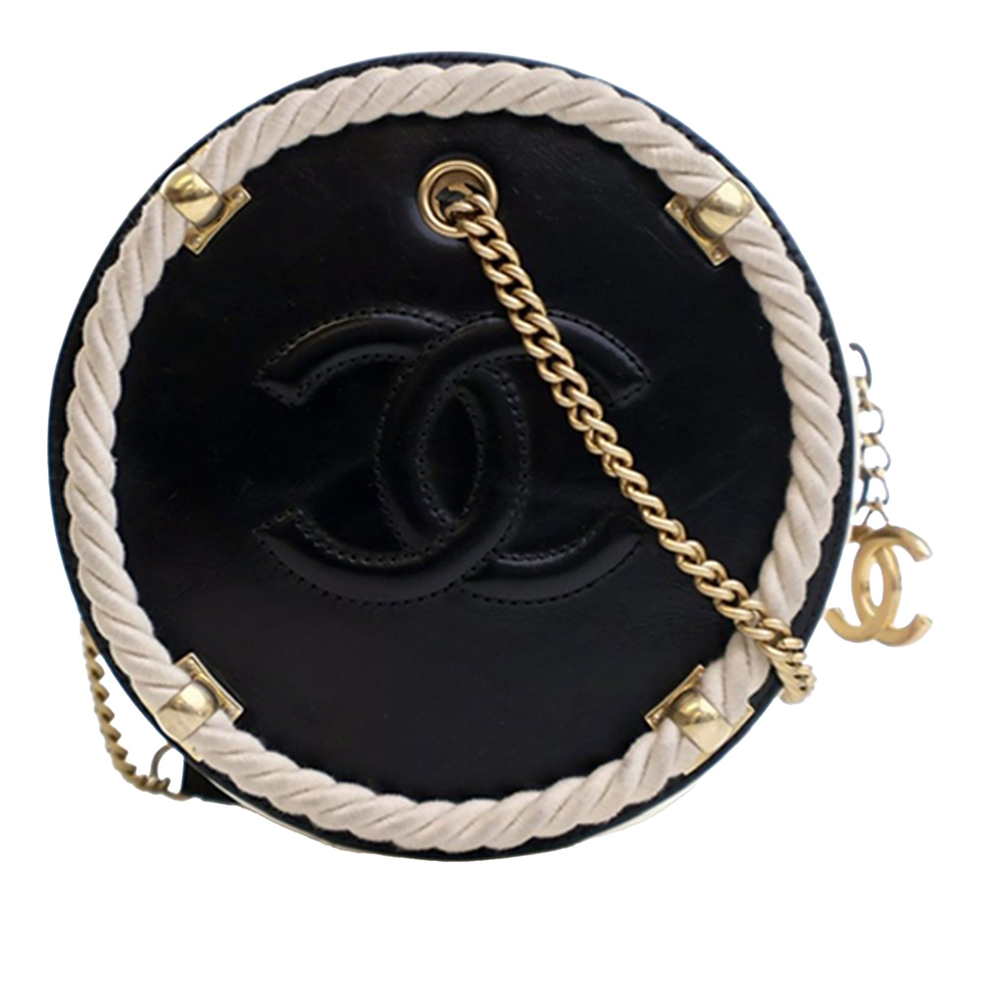 Chanel Crumpled Calfskin En Vogue Round Bag