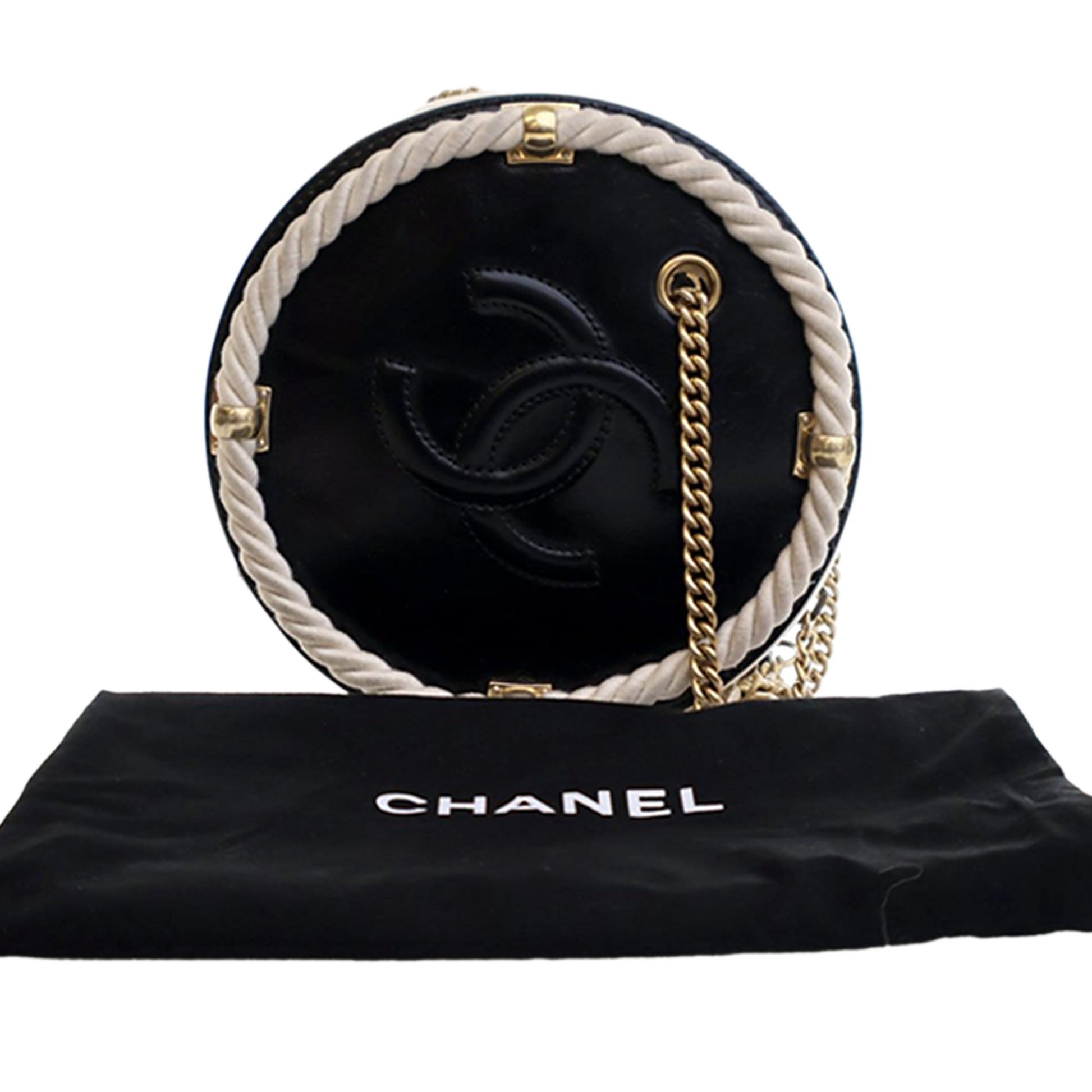 Chanel Crumpled Calfskin En Vogue Round Bag