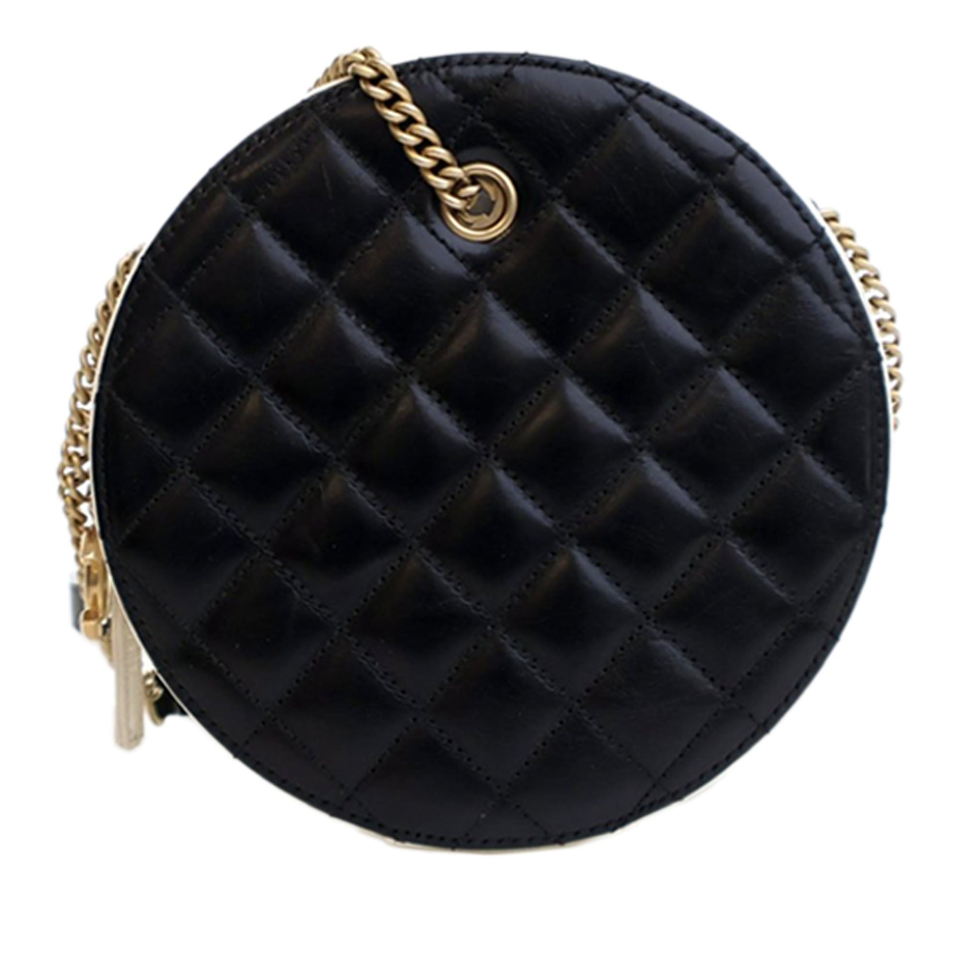 Chanel Crumpled Calfskin En Vogue Round Bag