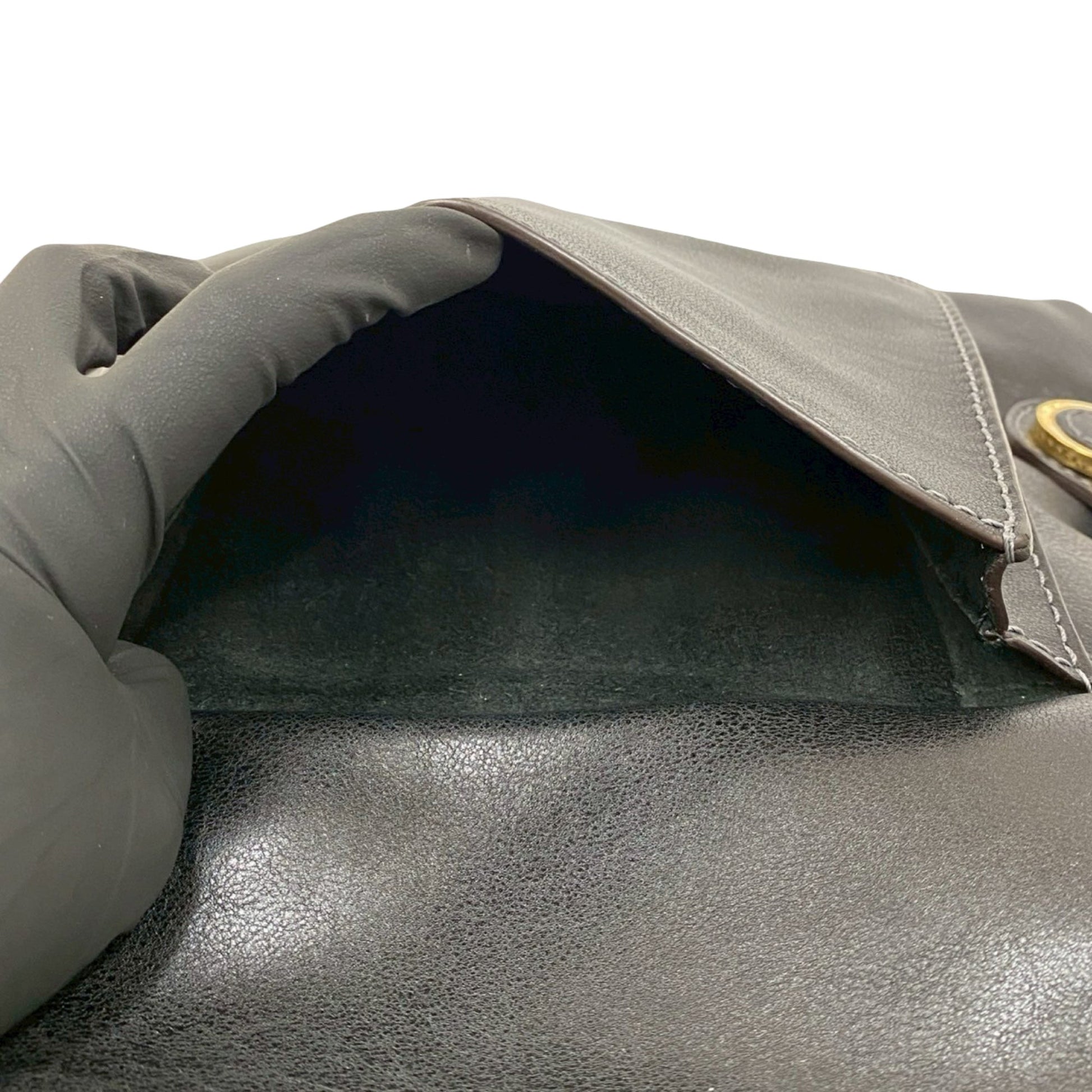 LOEWE Leather Anagram Drawstring Shoulder Bag