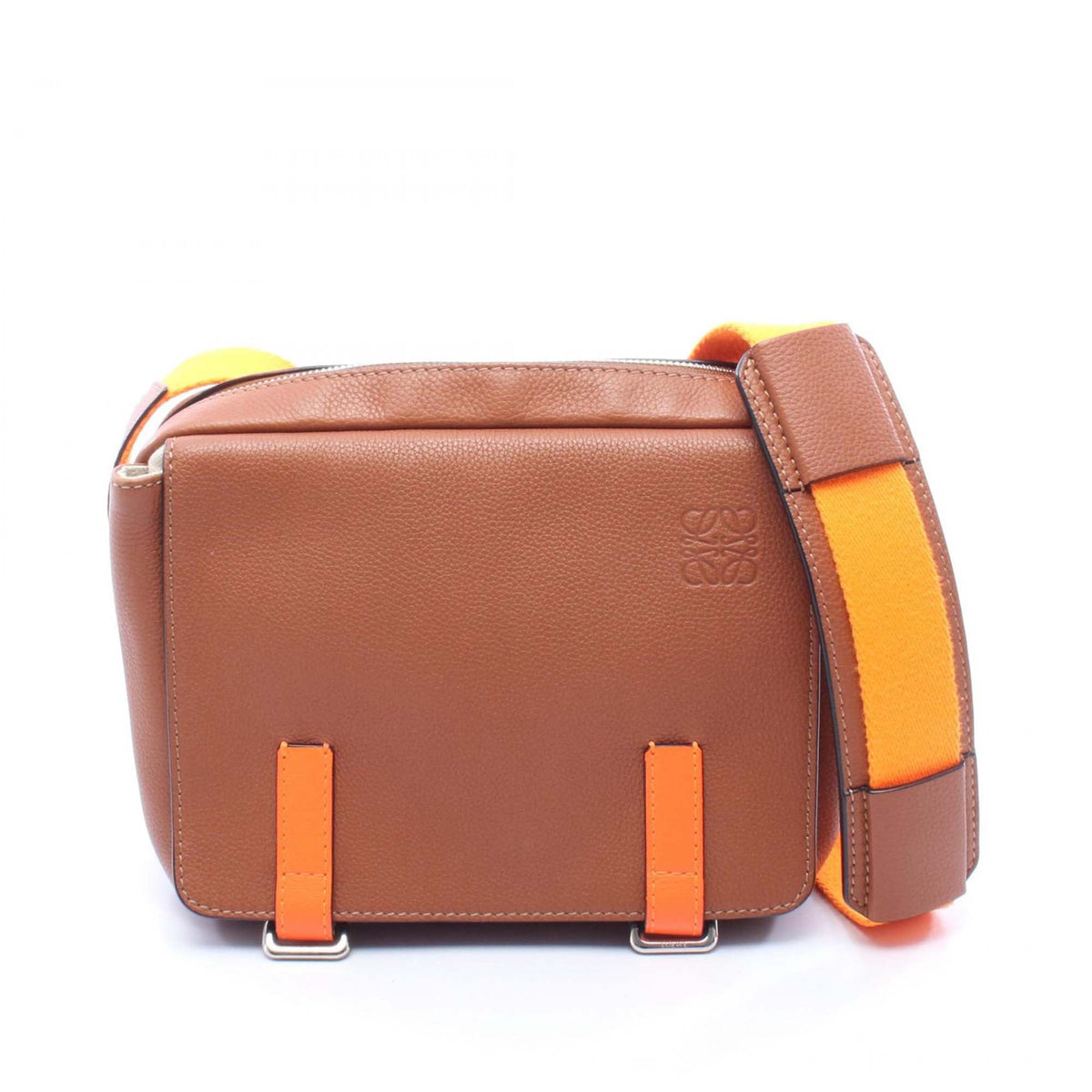 LOEWE XS Soft Grained Calfskin Military Messenger Bag