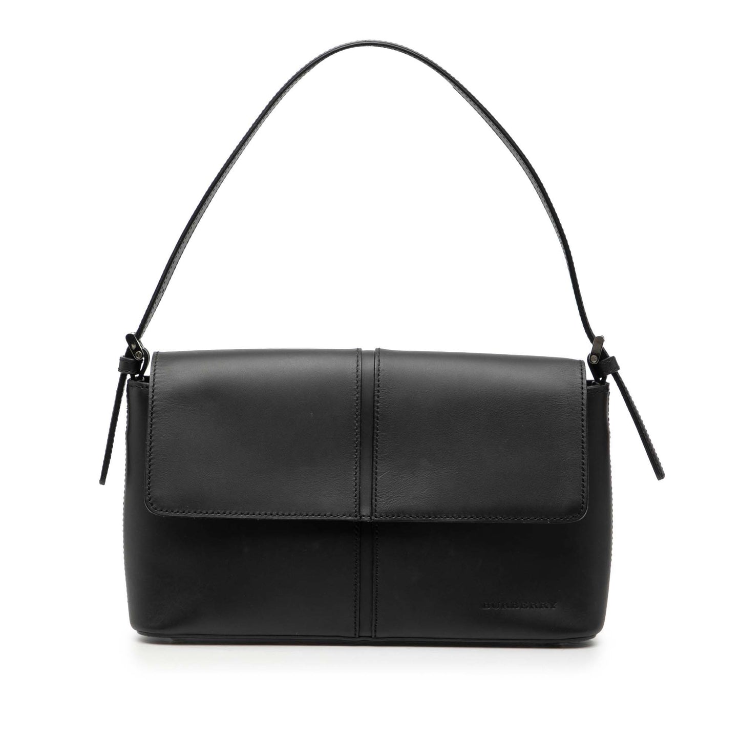 Burberry Leather Flap Shoulder Bag