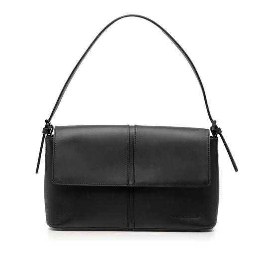 Burberry Leather Flap Shoulder Bag
