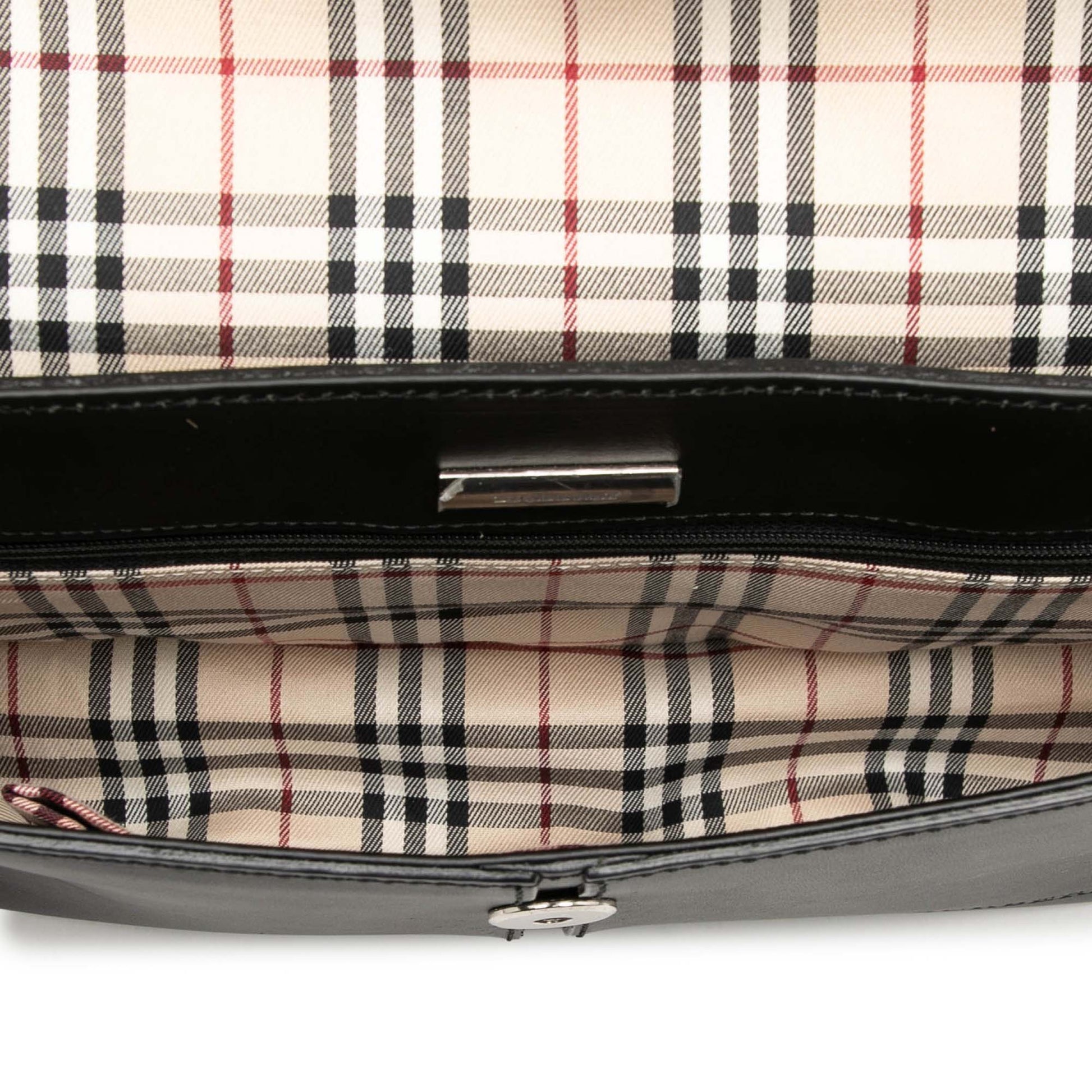 Burberry Leather Flap Shoulder Bag