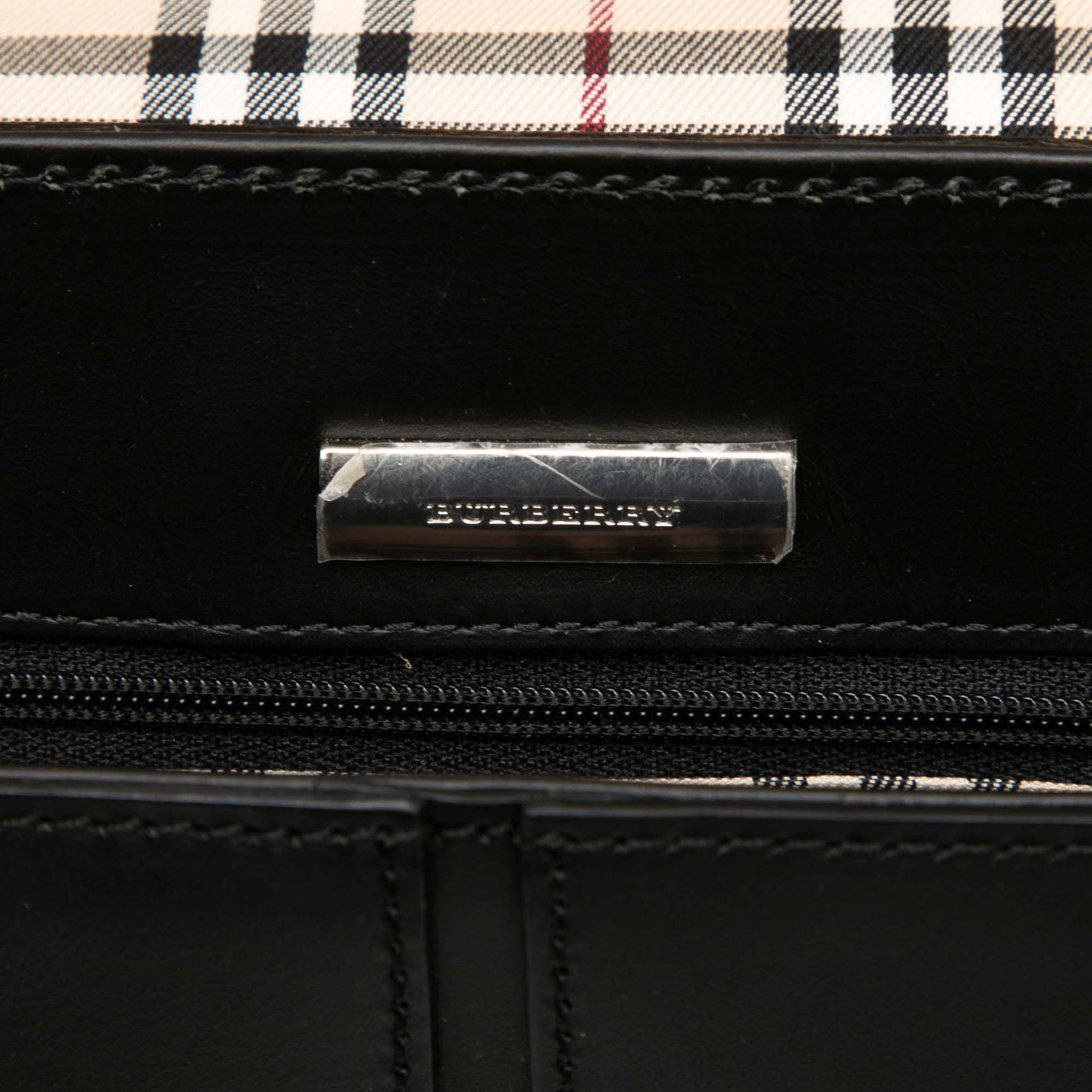 Burberry Leather Flap Shoulder Bag