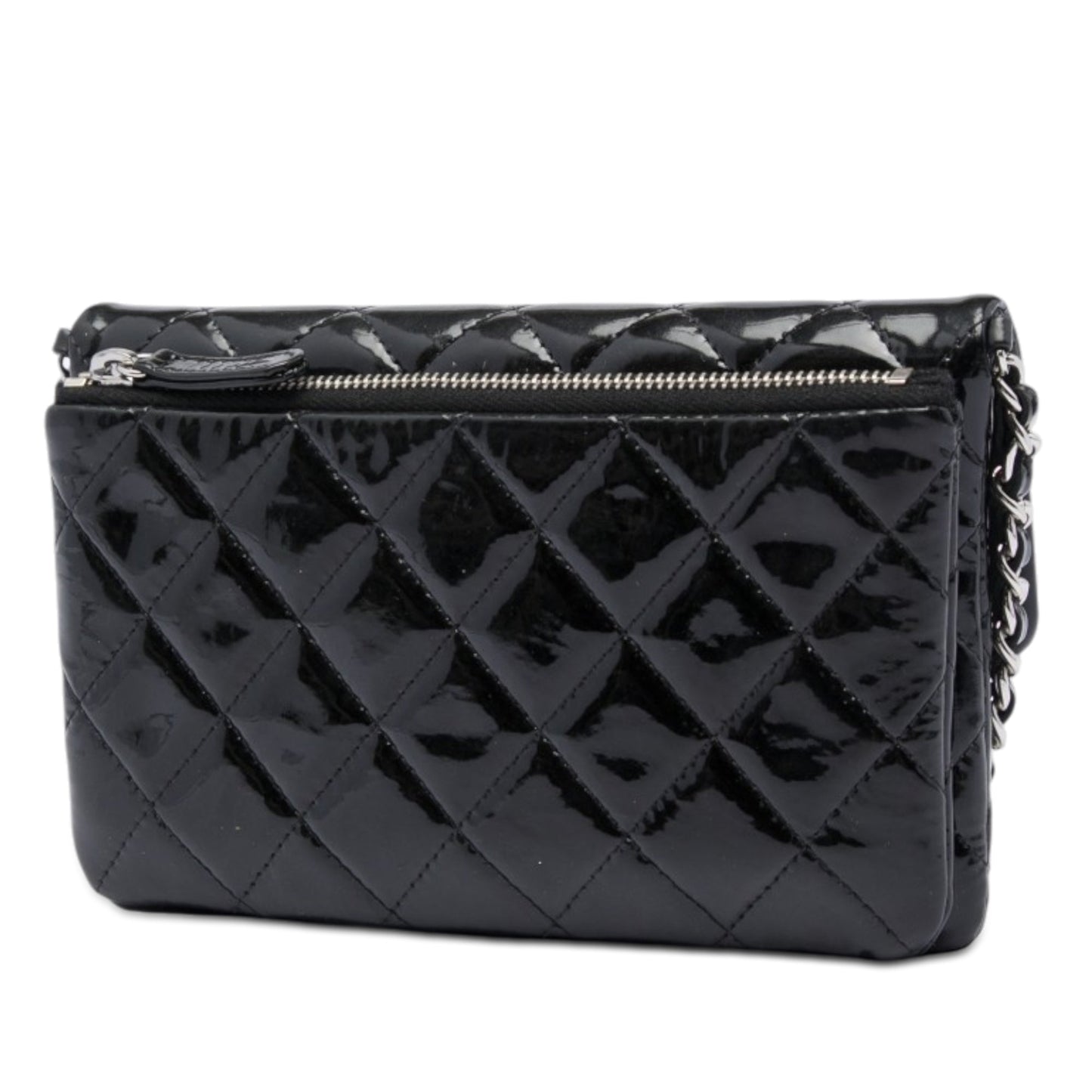 Chanel CC Quilted Patent Flap Crossbody
