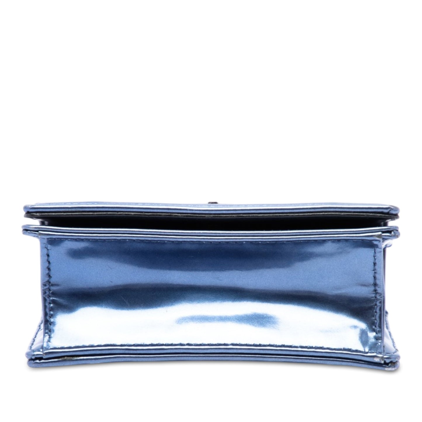 Dior Baby Metallic Patent Microcannage Diorama Flap