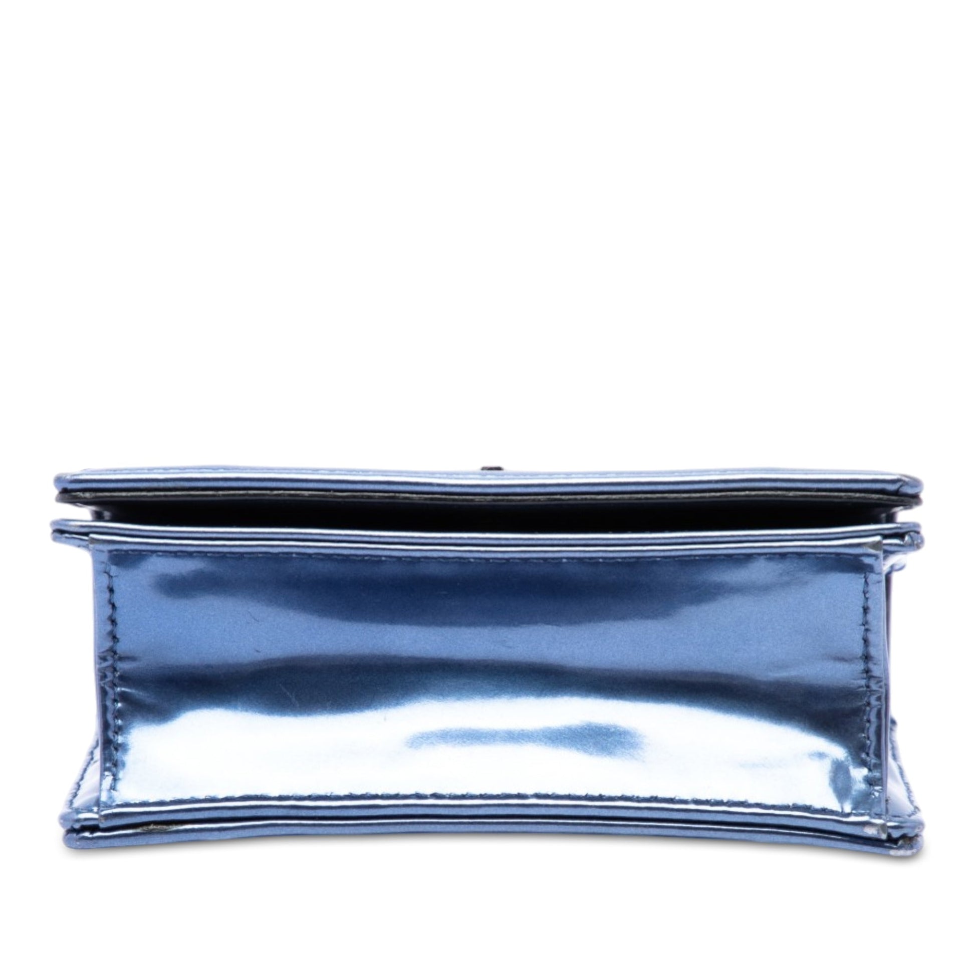 Dior Baby Metallic Patent Microcannage Diorama Flap