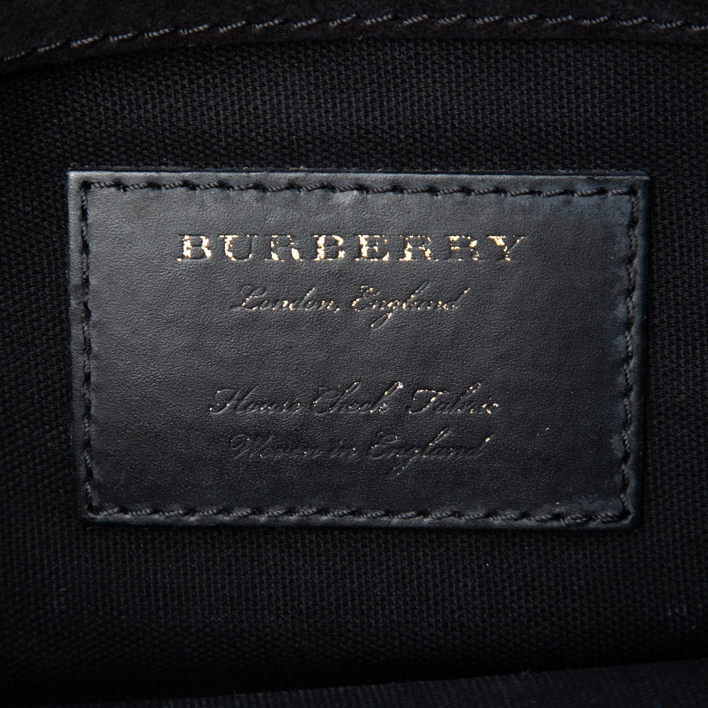 Burberry Small Leather and House Check Canvas Derby Macken Crossbody