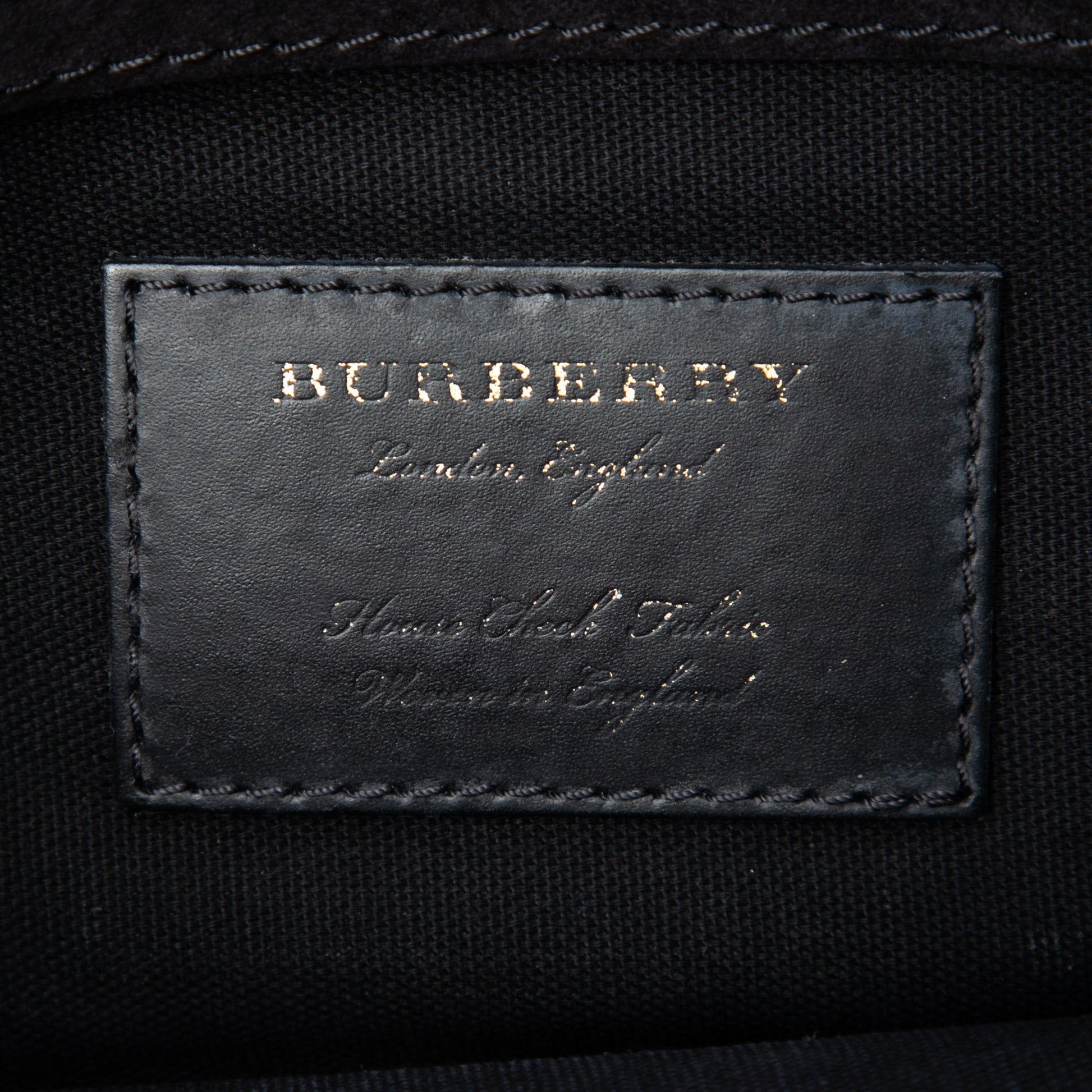 Burberry Small Leather and House Check Canvas Derby Macken Crossbody