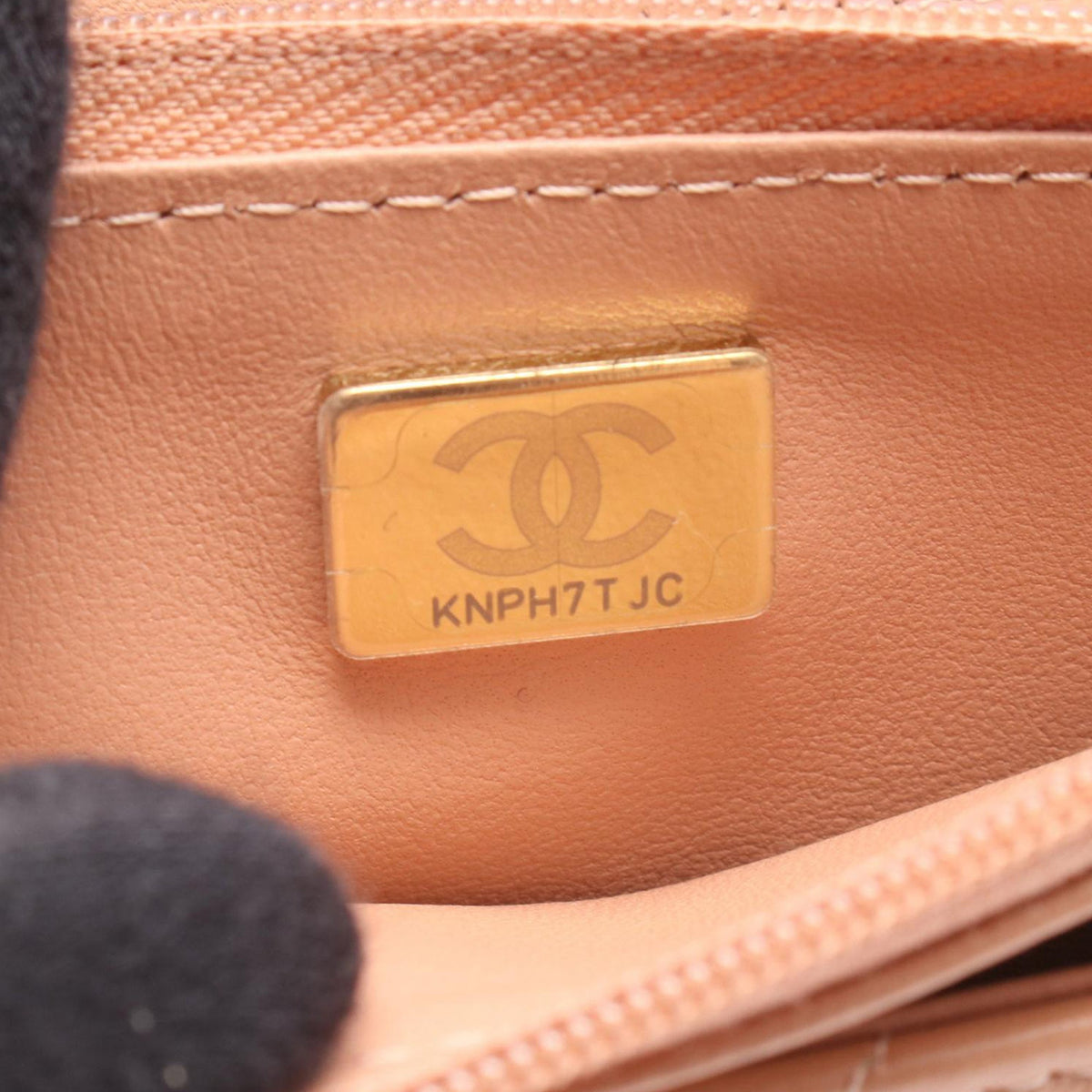 Chanel CC Quilted Lambskin Frame Wallet On Chain