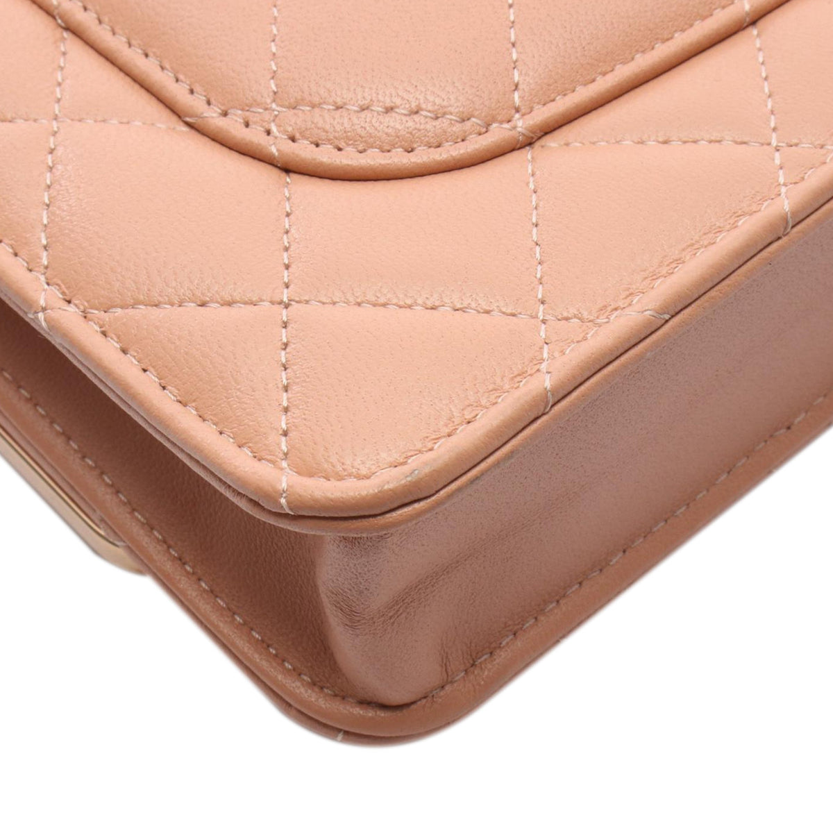 Chanel CC Quilted Lambskin Frame Wallet On Chain