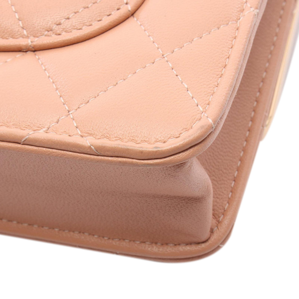 Chanel CC Quilted Lambskin Frame Wallet On Chain