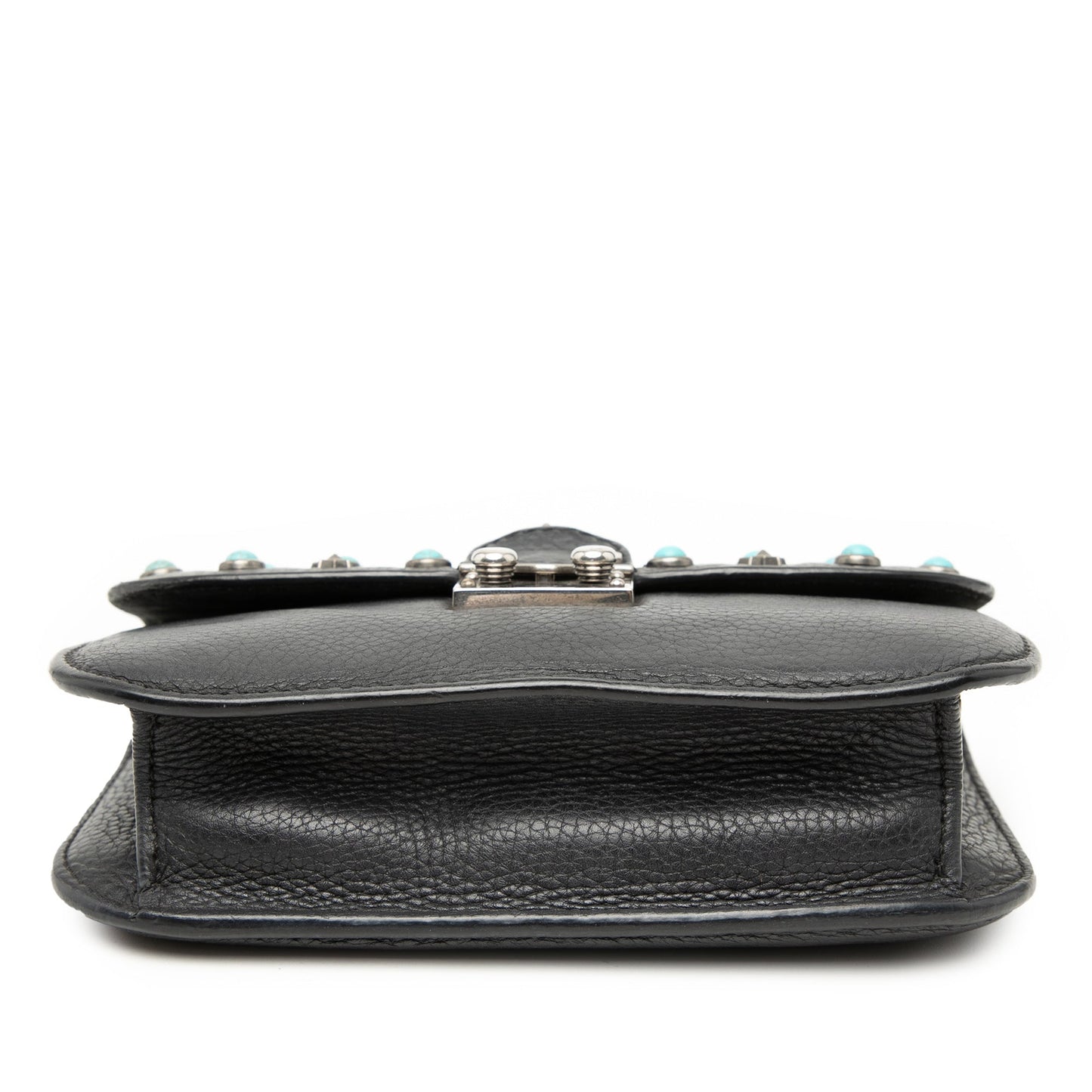 Small Leather Star Rockstud Glam Lock Crossbody