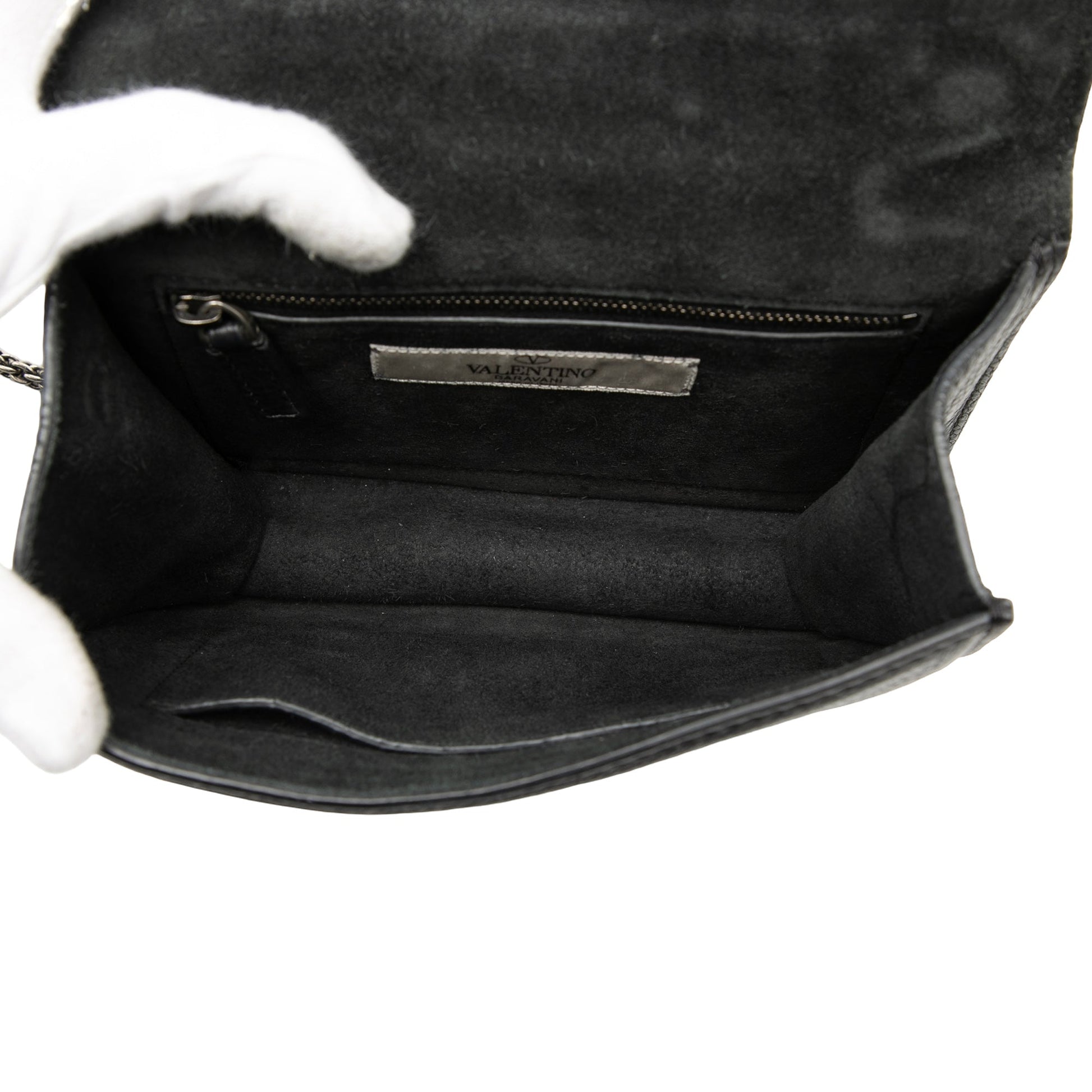 Small Leather Star Rockstud Glam Lock Crossbody