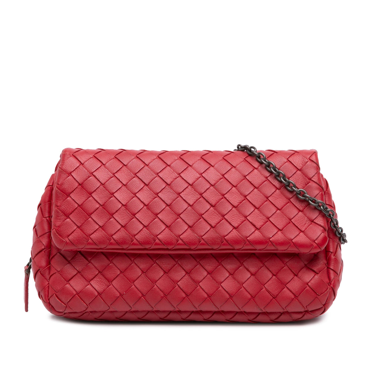 Bottega Veneta Mini Nappa Intrecciato Expandable Chain Flap Crossbody