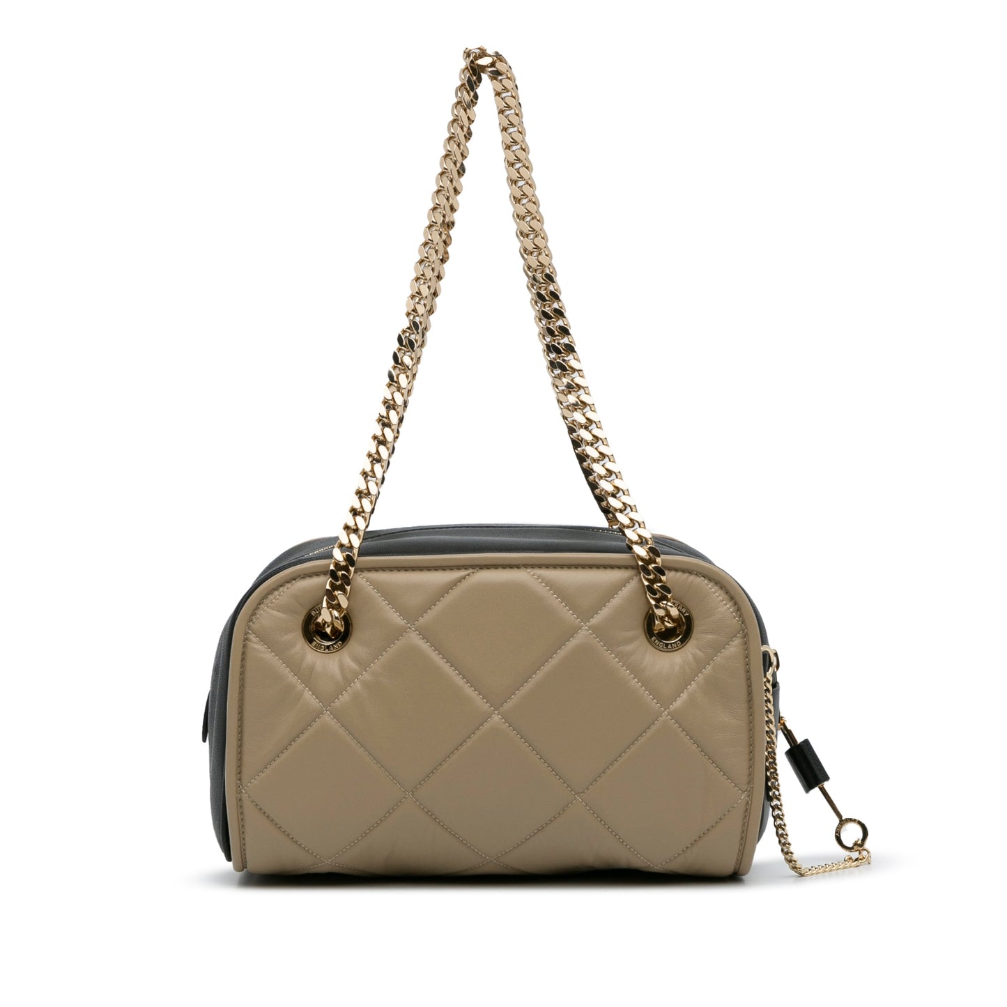 Burberry Quilted Cube Chain Shoulder Bag