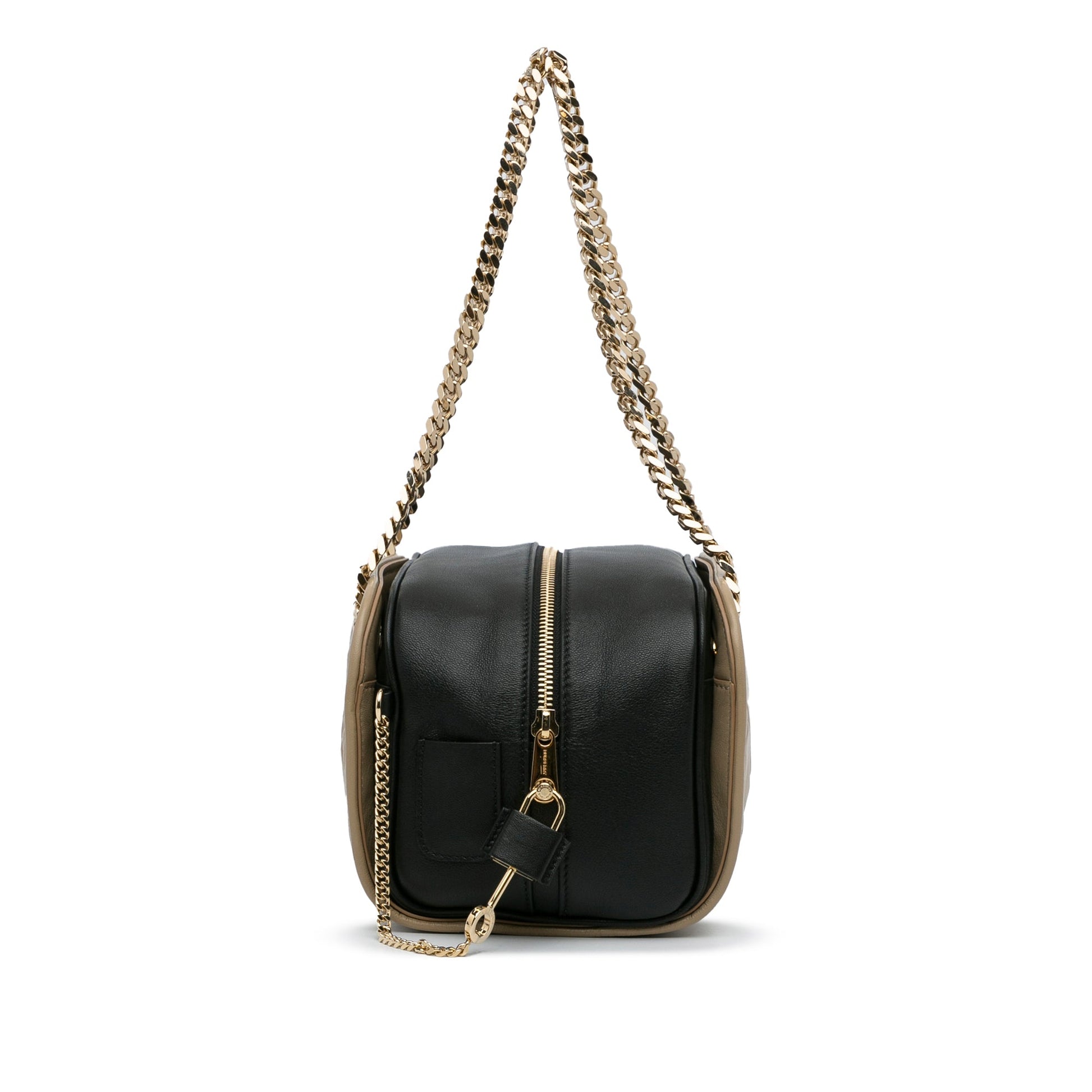 Burberry Quilted Cube Chain Shoulder Bag