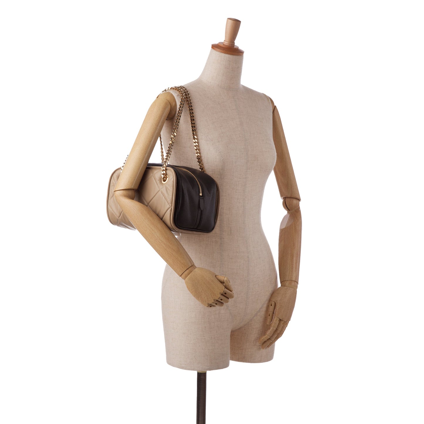 Burberry Quilted Cube Chain Shoulder Bag