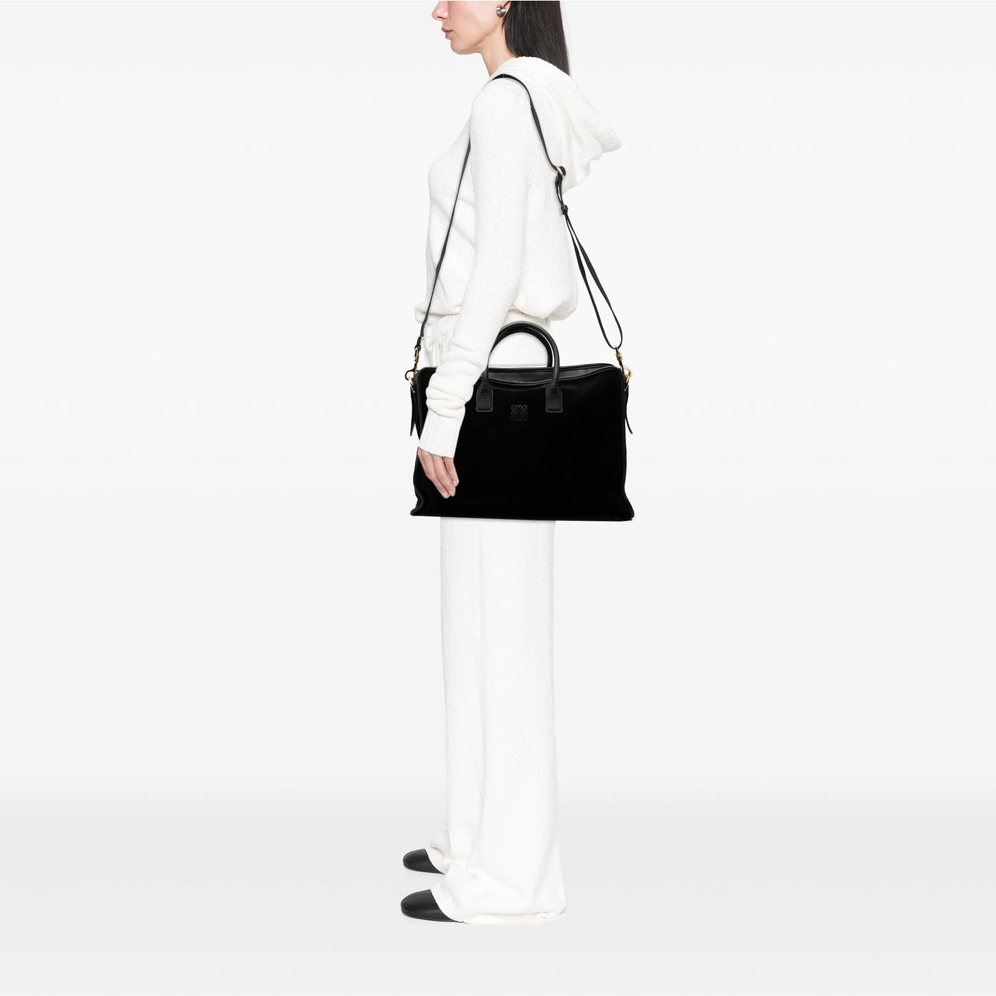 LOEWE Suede Amazona Business Bag