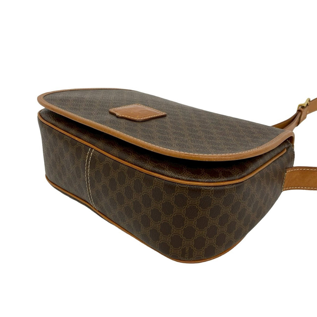 Celine Macadam Coated Canvas Crossbody Bag