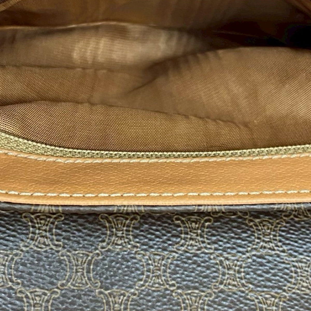 Celine Macadam Coated Canvas Crossbody Bag