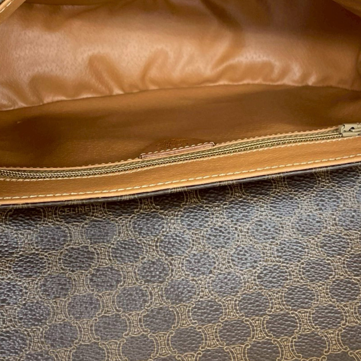 Celine Macadam Coated Canvas Crossbody Bag